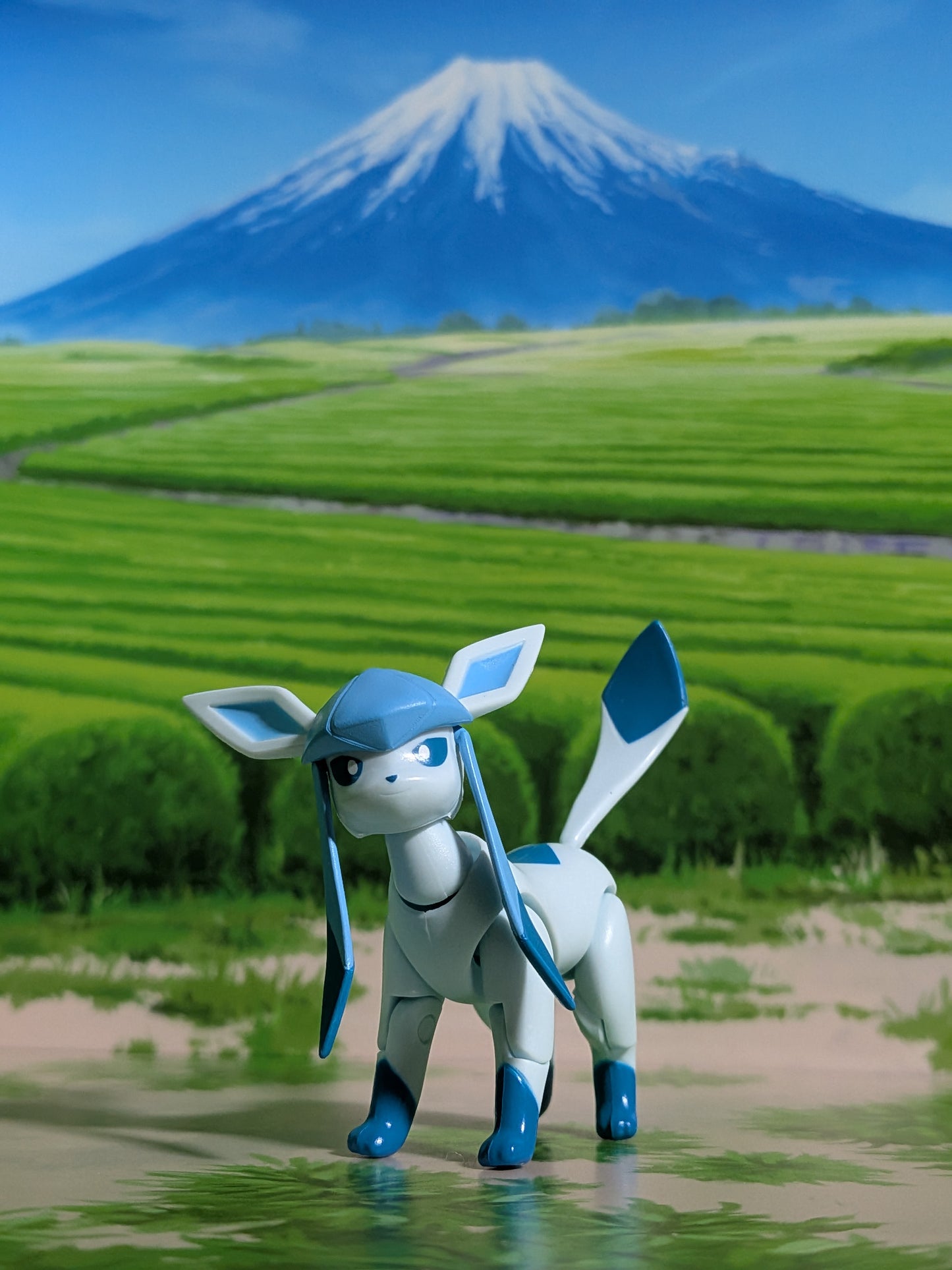 SHODO Pokémon 7 - Givrali | Glaceon (Figurine articulée + Accessoires)