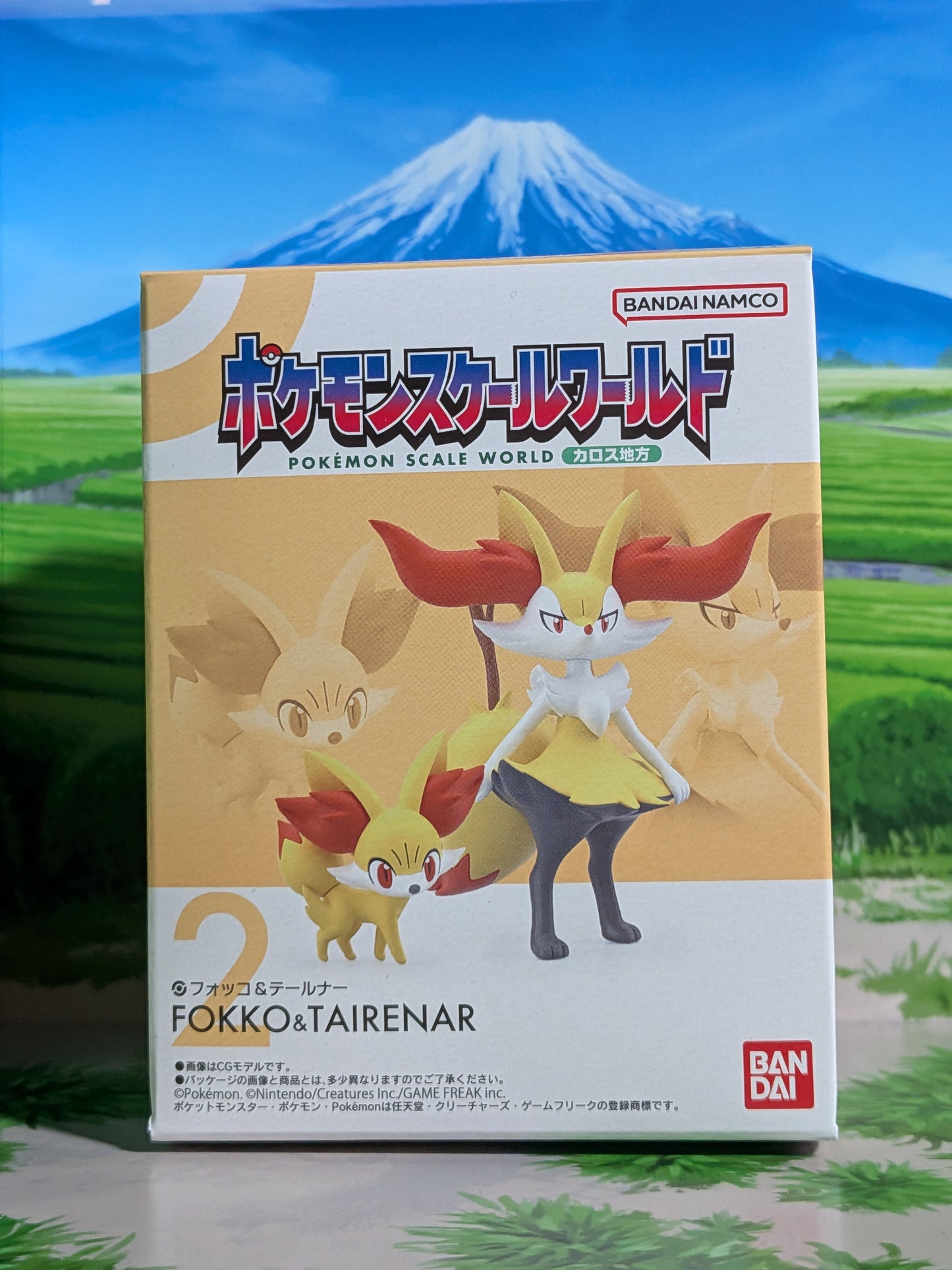 Pokémon Scale World Kalos - Feunnec & Roussil | Fennekin & Braixen (Neuf)