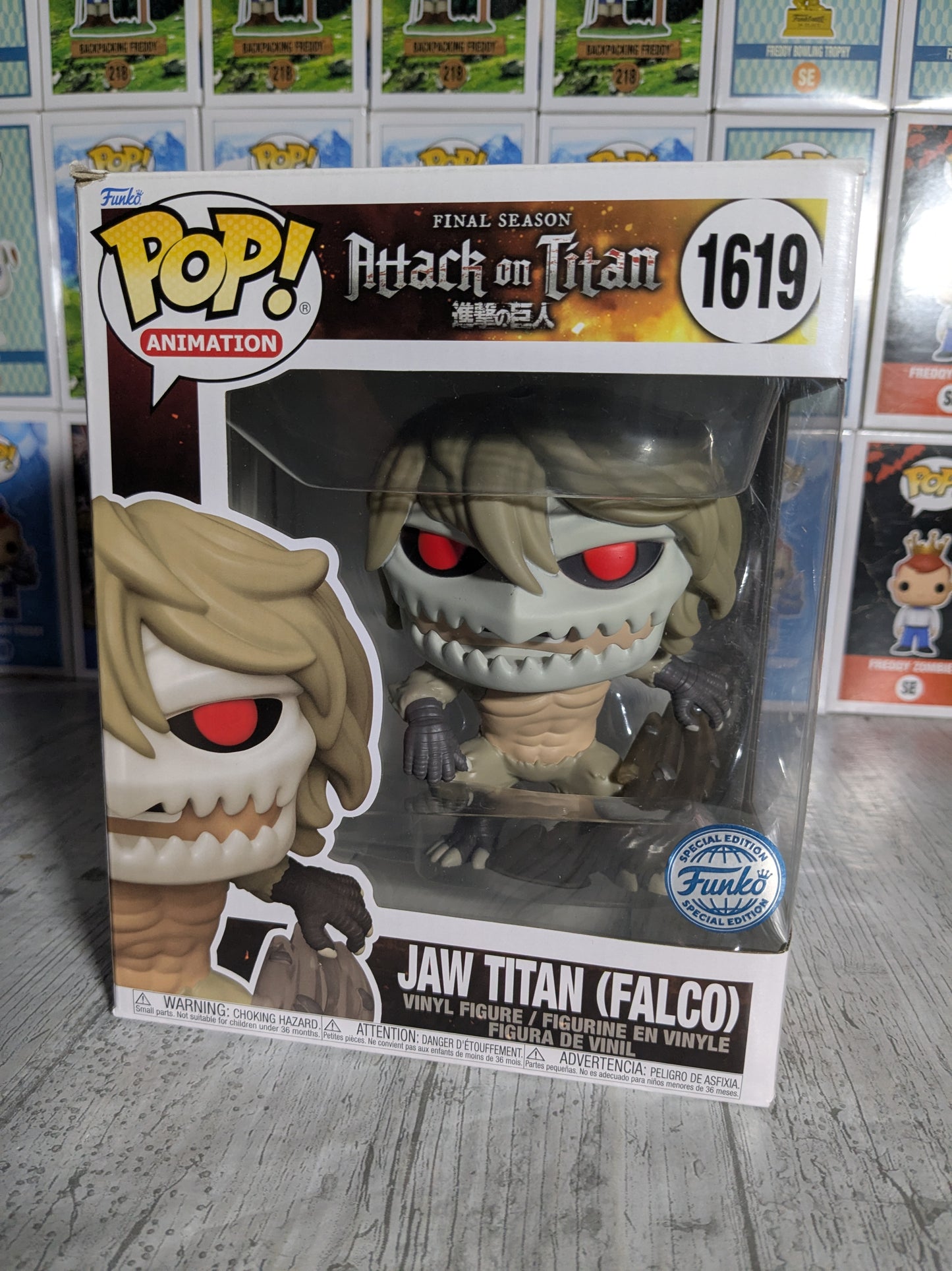 Funko pop 1619 : Jaw Titan (Damaged Box / Opened)