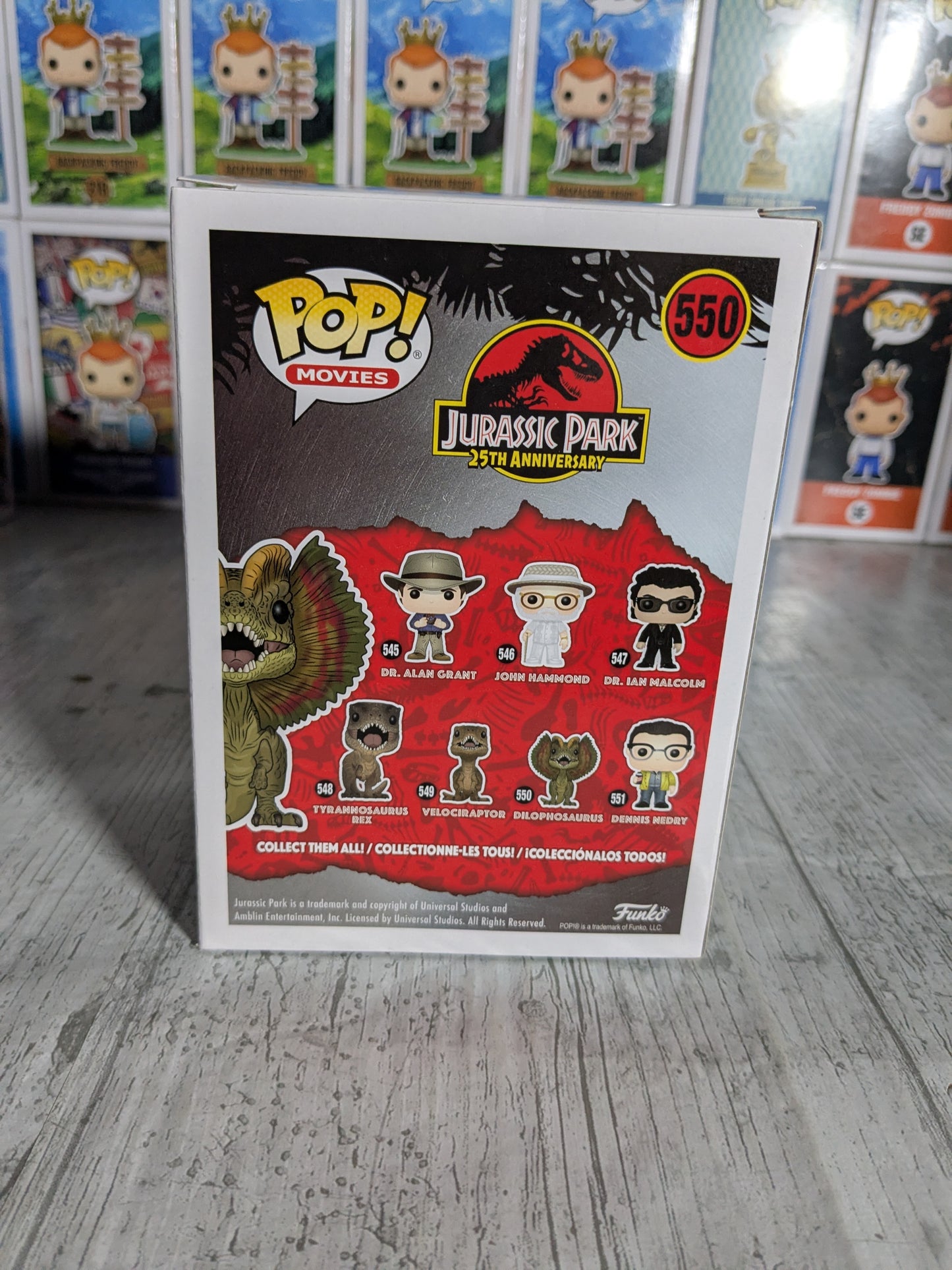 Funko pop 550 : Dilophosaurus (Chase)
