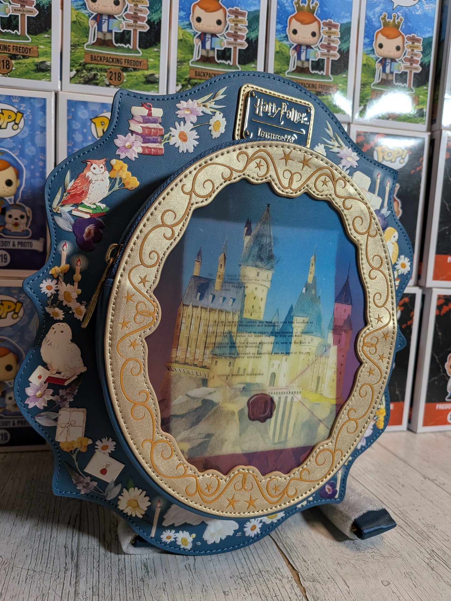Loungefly - Harry Potter Hogwarts Schloss Cameo Lentikular Mini-Rucksack ✨