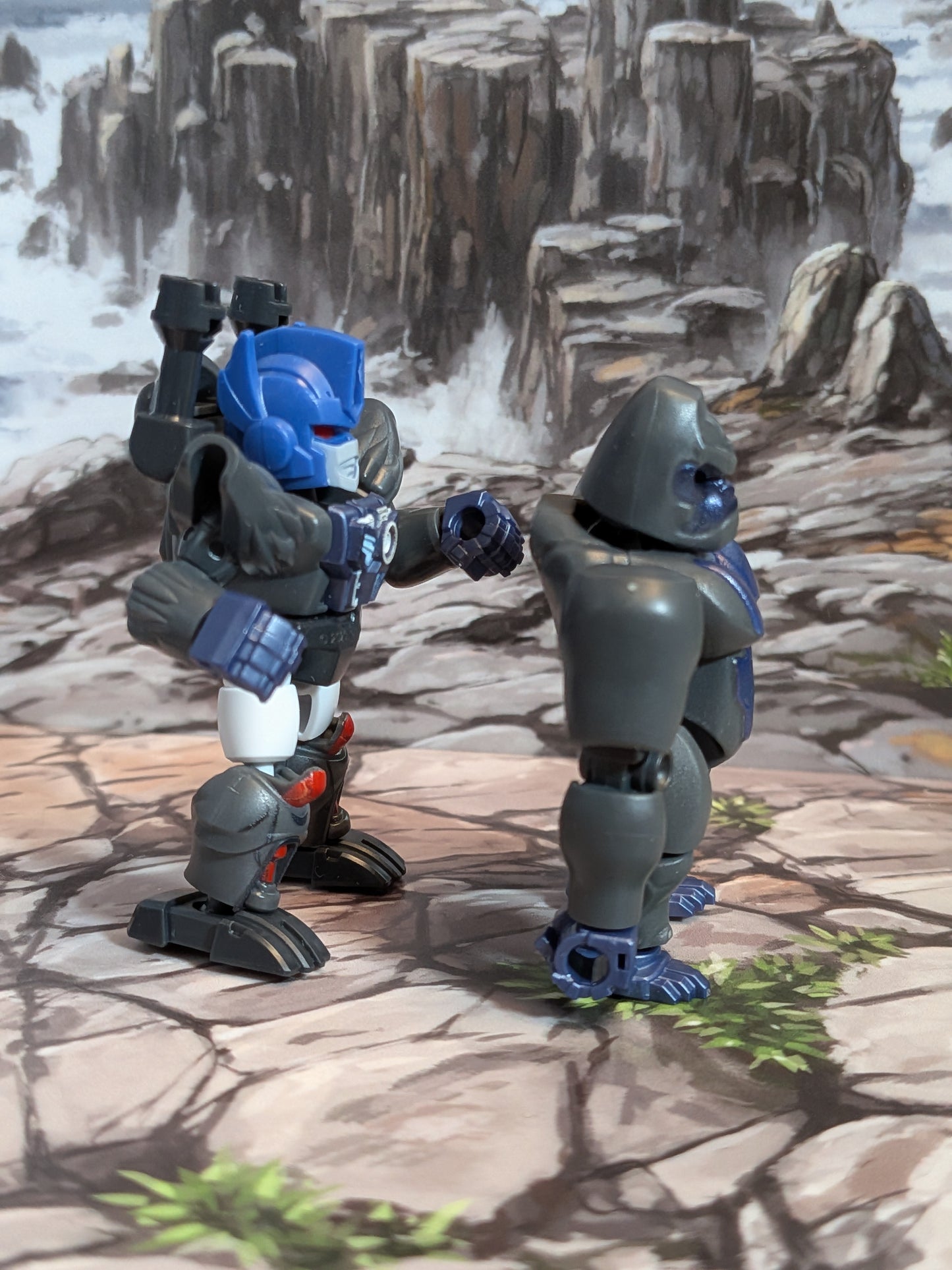 Blokees - Transformers Defender Version 06 - Optimus Primal & Optimus Primal-Gorilla (Lot Robot + Mode Gorille) (~4-6cm)