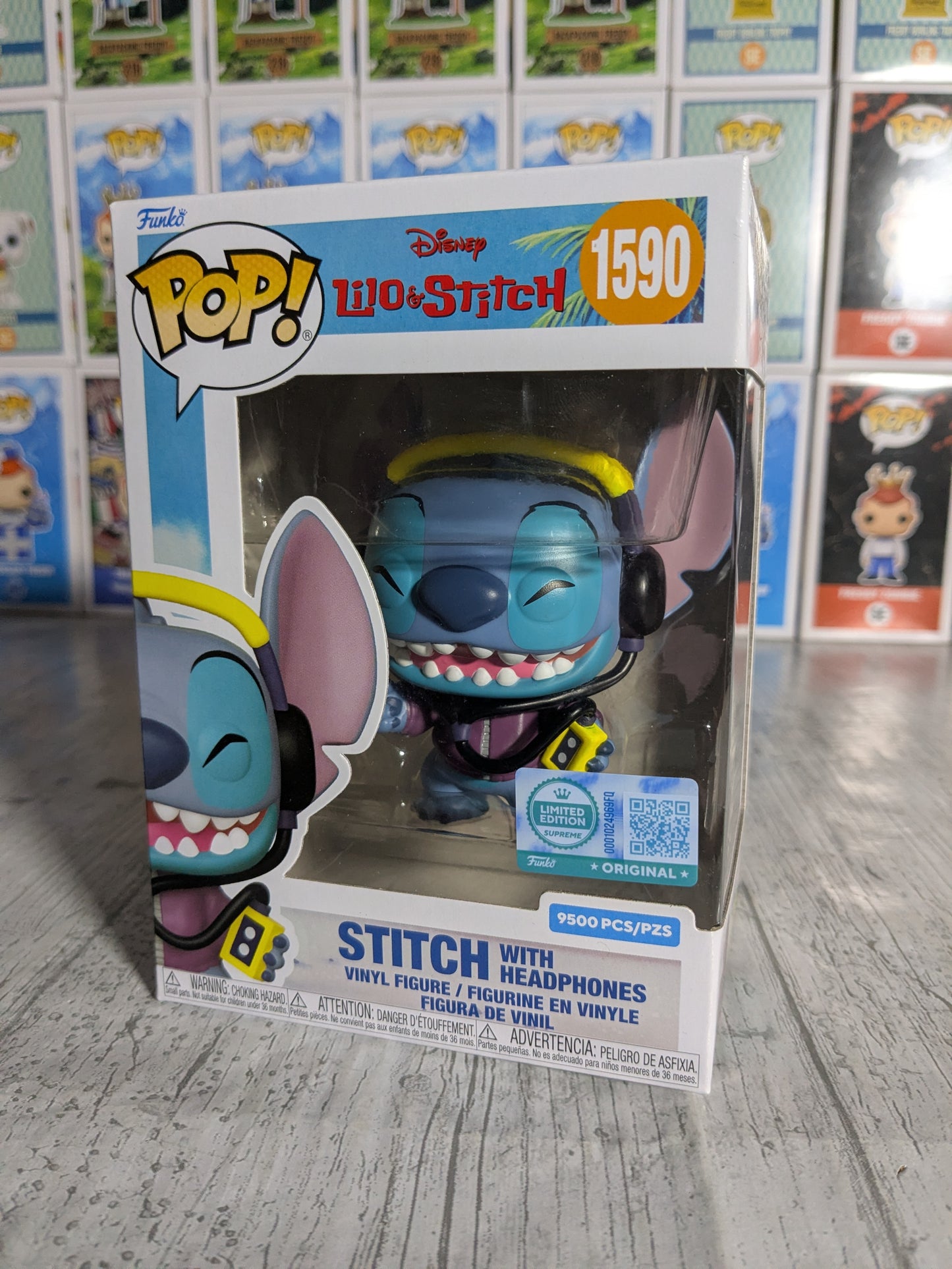 Funko pop Disney #1590 - Stitch with Headphones (9500PCS)