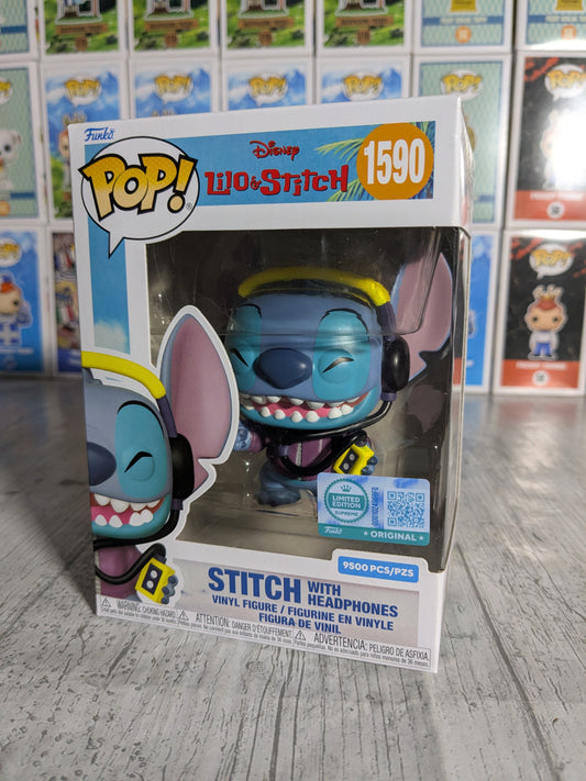 Funko pop Disney #1590 - Stitch with Headphones (9500PCS)