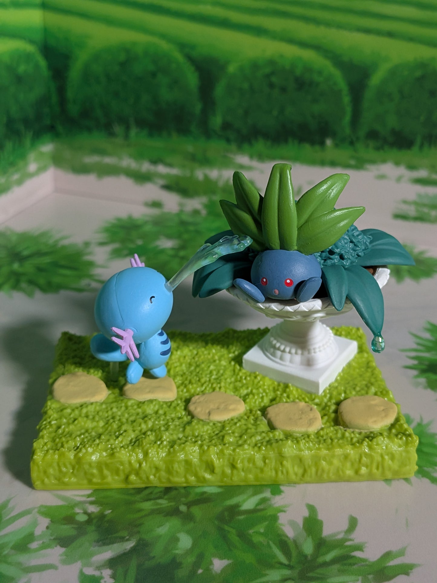 Re-Ment Pokémon - Axoloto / Wooper & Mystherbe / Oddish - Pokémon Garden