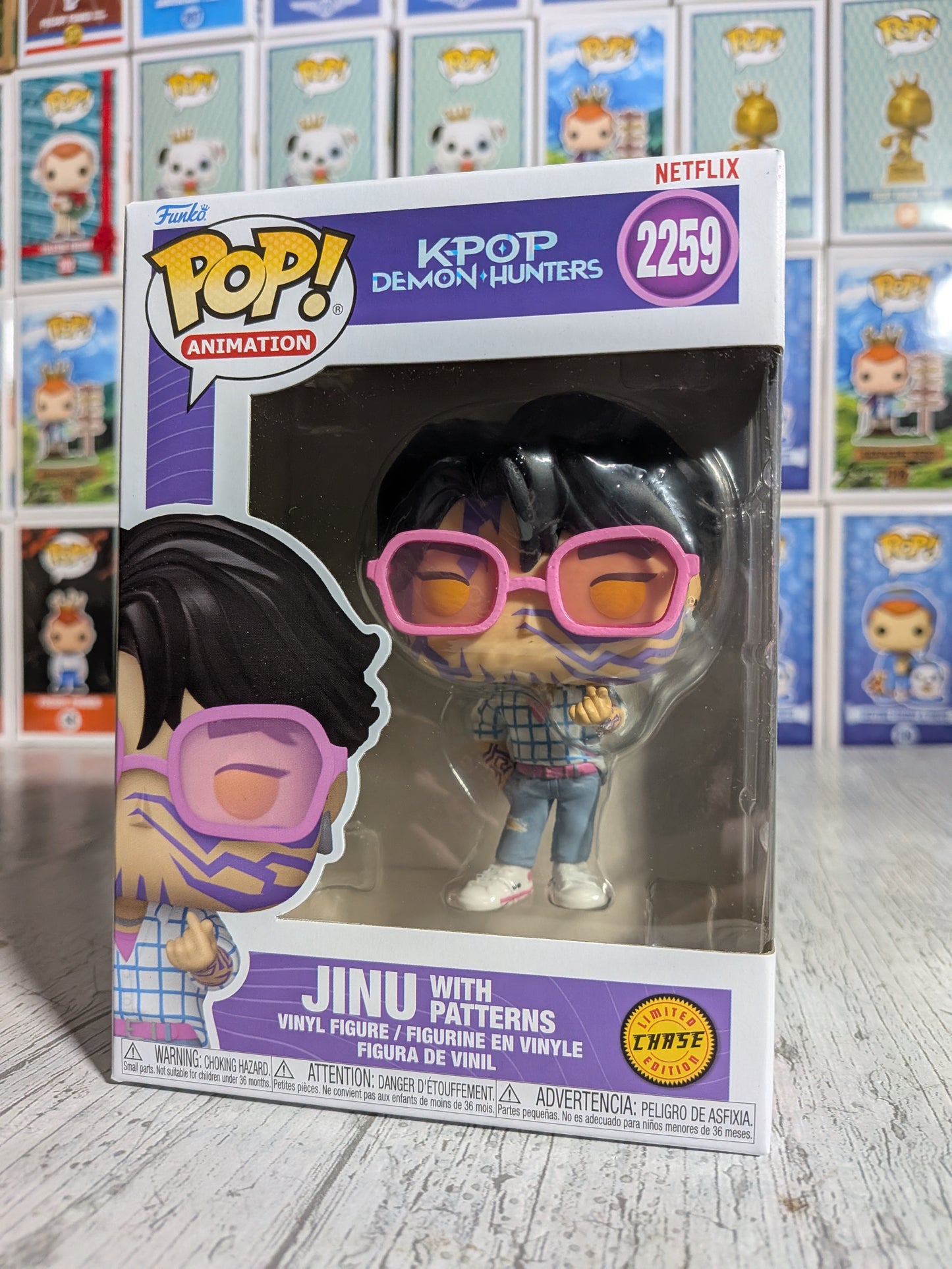 Funko Pop K-Pop Demon Hunters #2259 - Jinu mit Mustern (Chase)