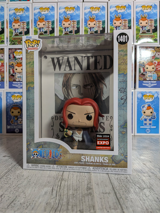 Funko pop One Piece #1401 - Shanks Wanted Poster (EE2024)