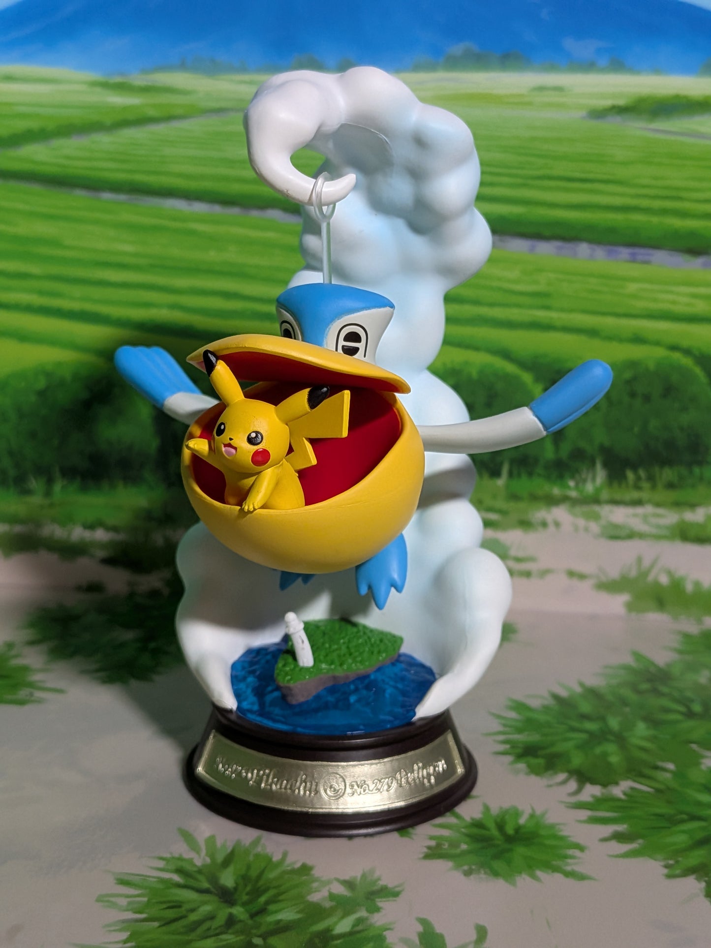Re-Ment Pokémon Swing Vignette Collection Vol.3 - Pikachu & Bekipan | Pelipper (~10cm)