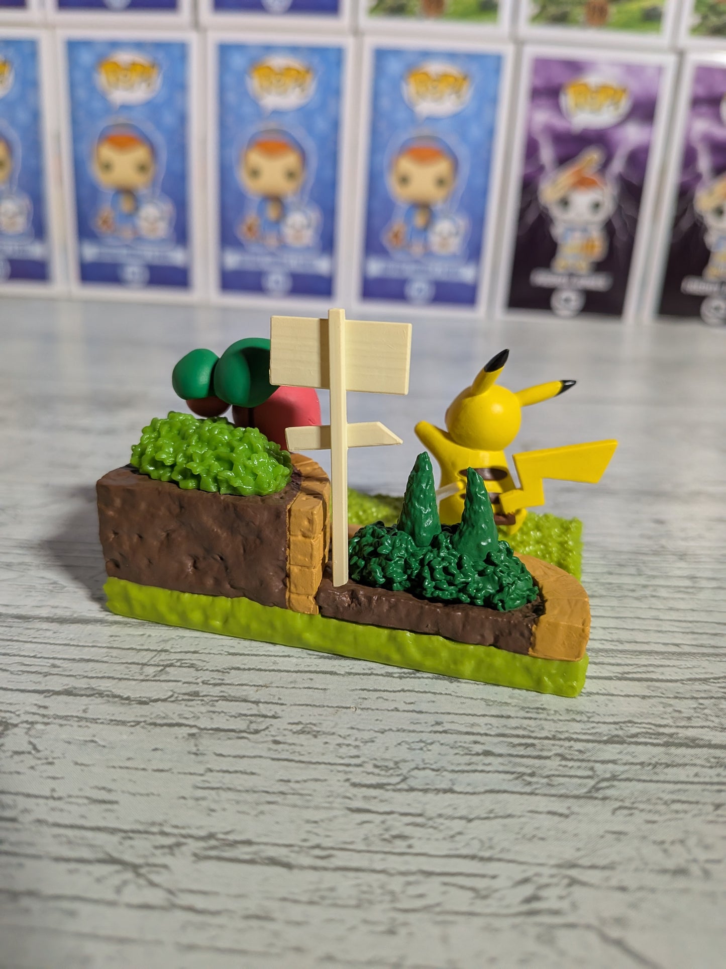 Re-Ment Pokémon - Pikachu & Granivol / Hoppip - Pokémon Garden