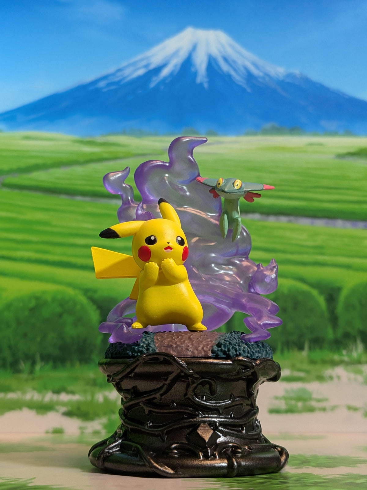 Re-Ment Pokémon Little Night Collection - Pikachu & Fantyrm (~10cm)