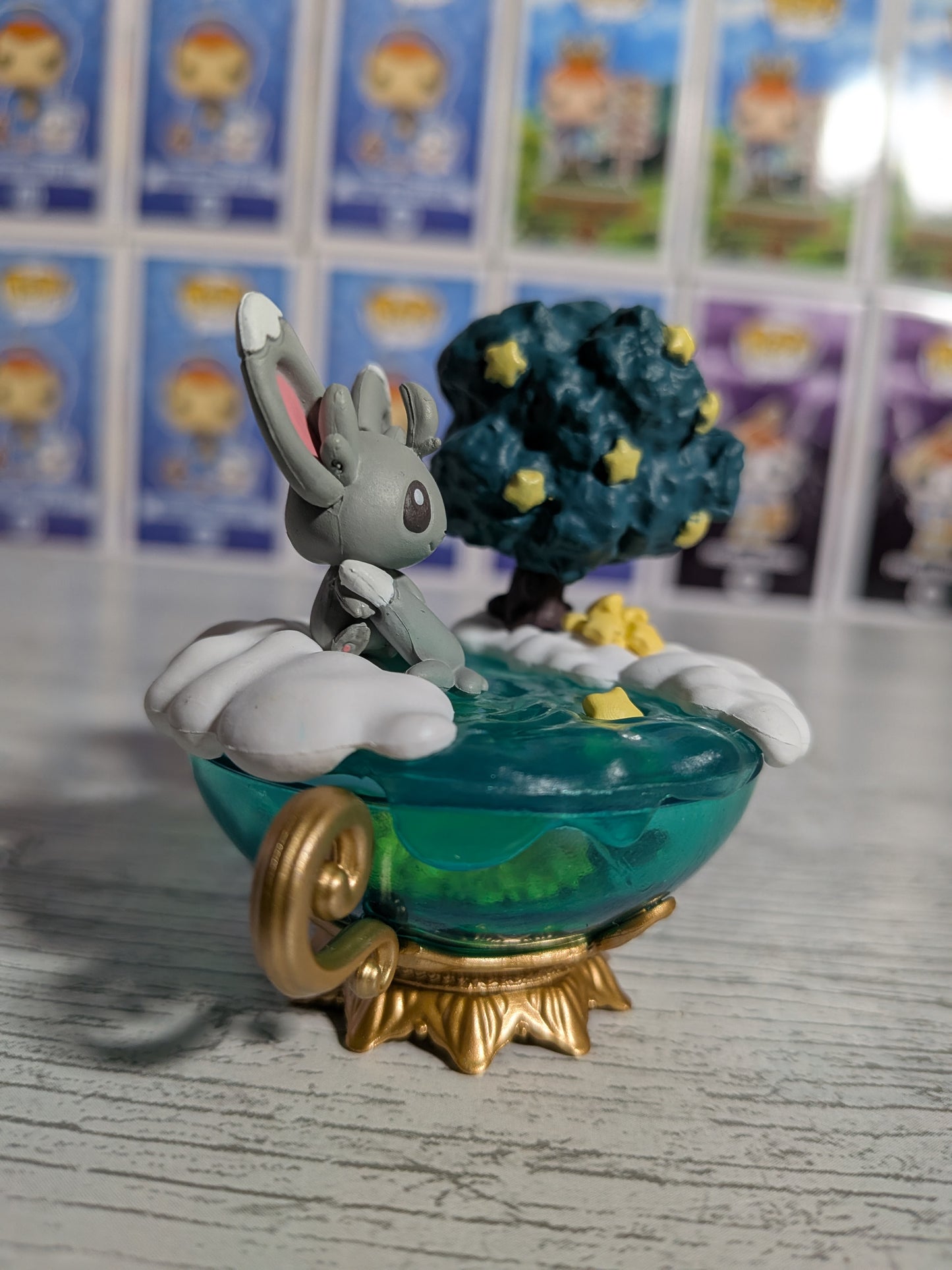Re-Ment Pokémon - Chinchidou / Minccino - Starrium Dreaming Moonlit Night