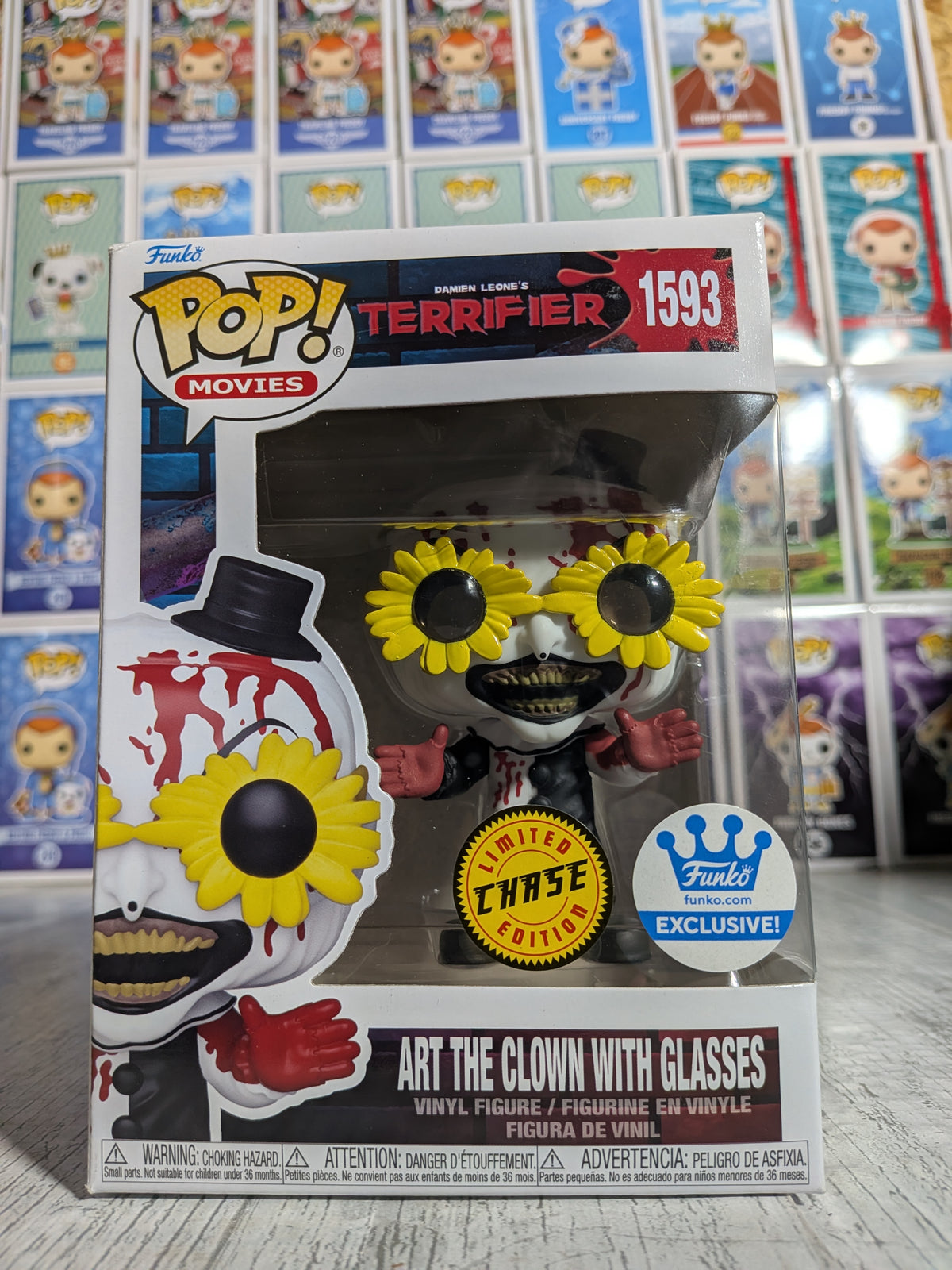 Funko Pop! Movies Terrifier 2 #1593 - Art the Clown with Glasses (Chase Edition / Funko Exclusive)