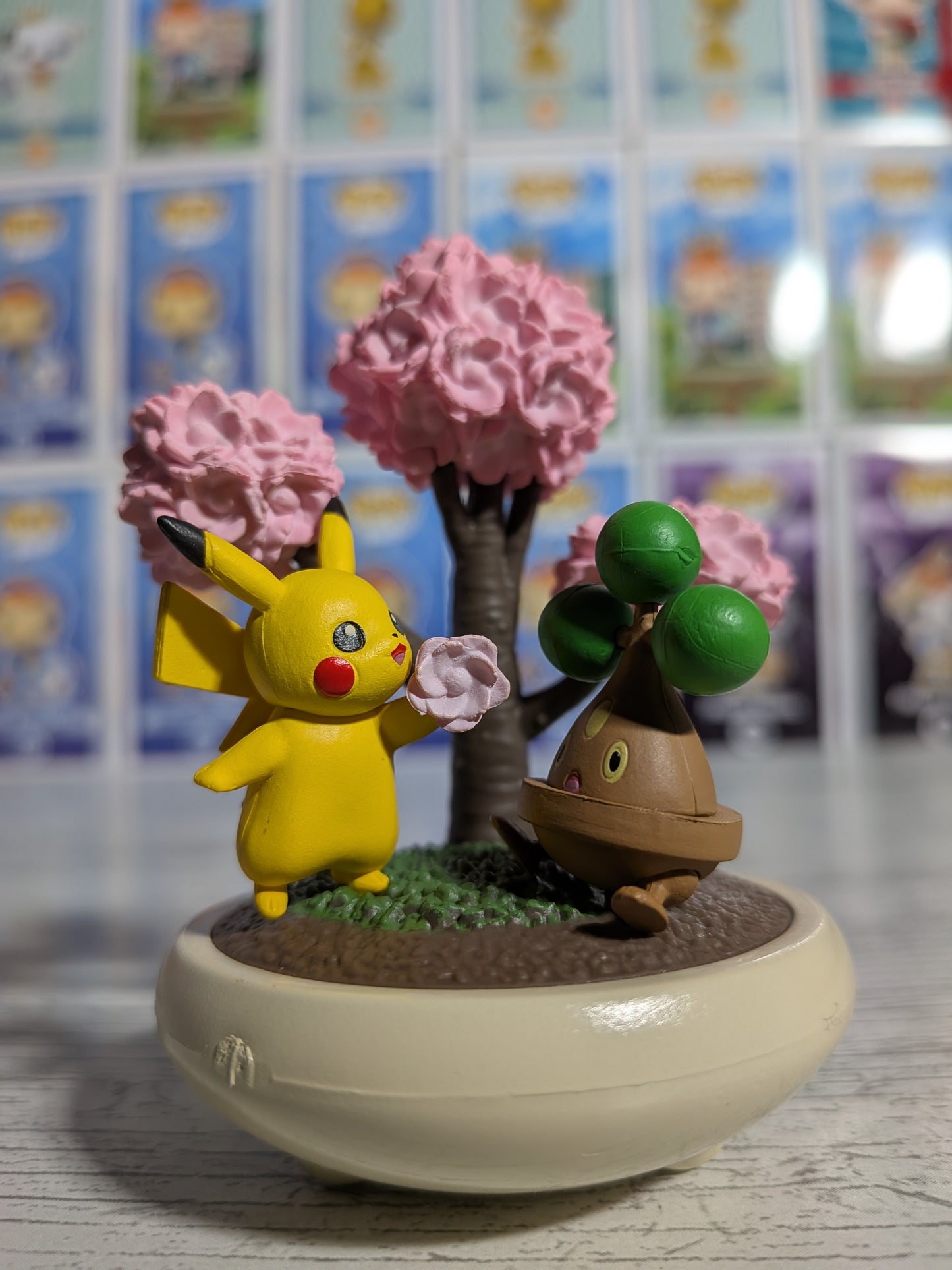 Re-Ment Pokémon - Pikachu & Manzaï / Bonsly - Pocket Bonsai 2