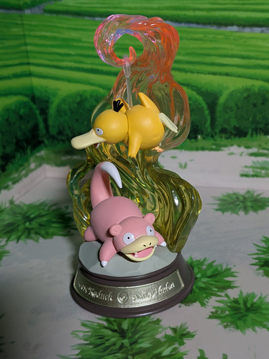 Re-Ment Pokémon Swing Vignette Collection Vol.3 - Psykokwak & Ramoloss | Psyduck & Slowpoke (~10cm)