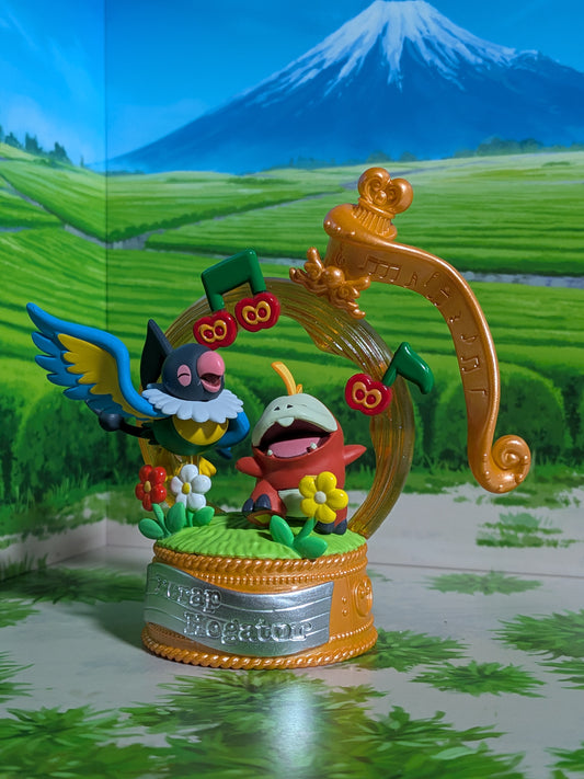 Re-Ment Pokémon Pop Melody Collection - Pijako & Chochodile / Chatot & Fuecoco (~10 cm)