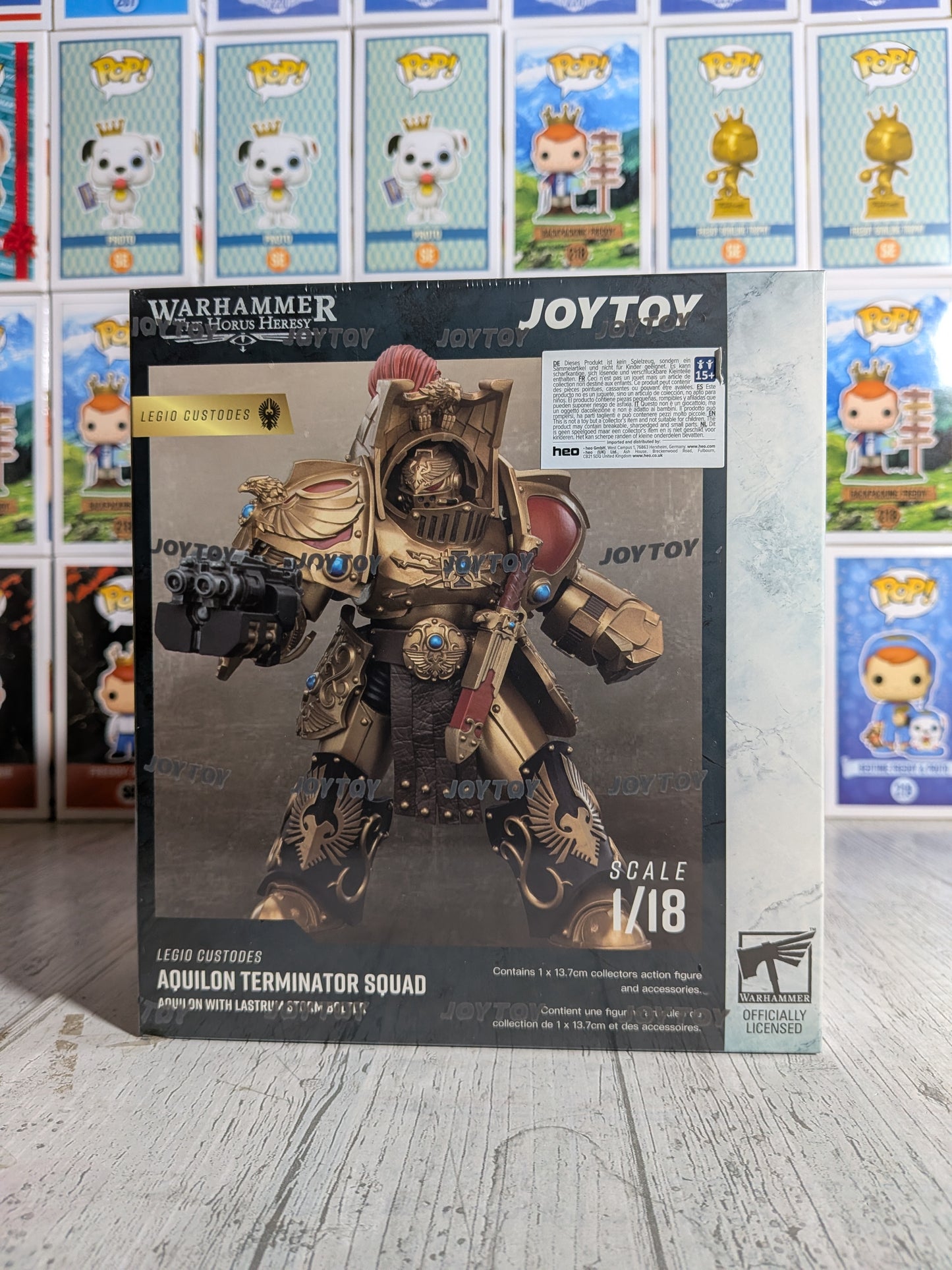 JoyToy Warhammer The Horus Heresy - Legio Custodes Aquilon Terminator Squad Aquilon mit Lastrum-Sturmbolter (13,7 cm)