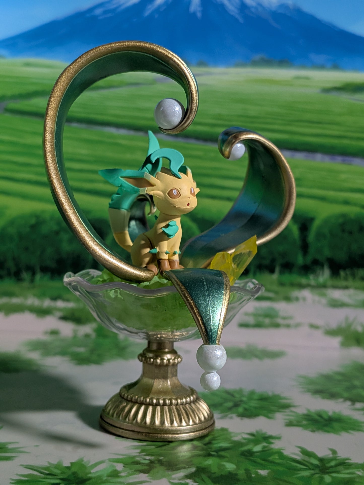 Re-Ment Pokémon - Phyllali / Leafeon - Gemstone Shining Miracle