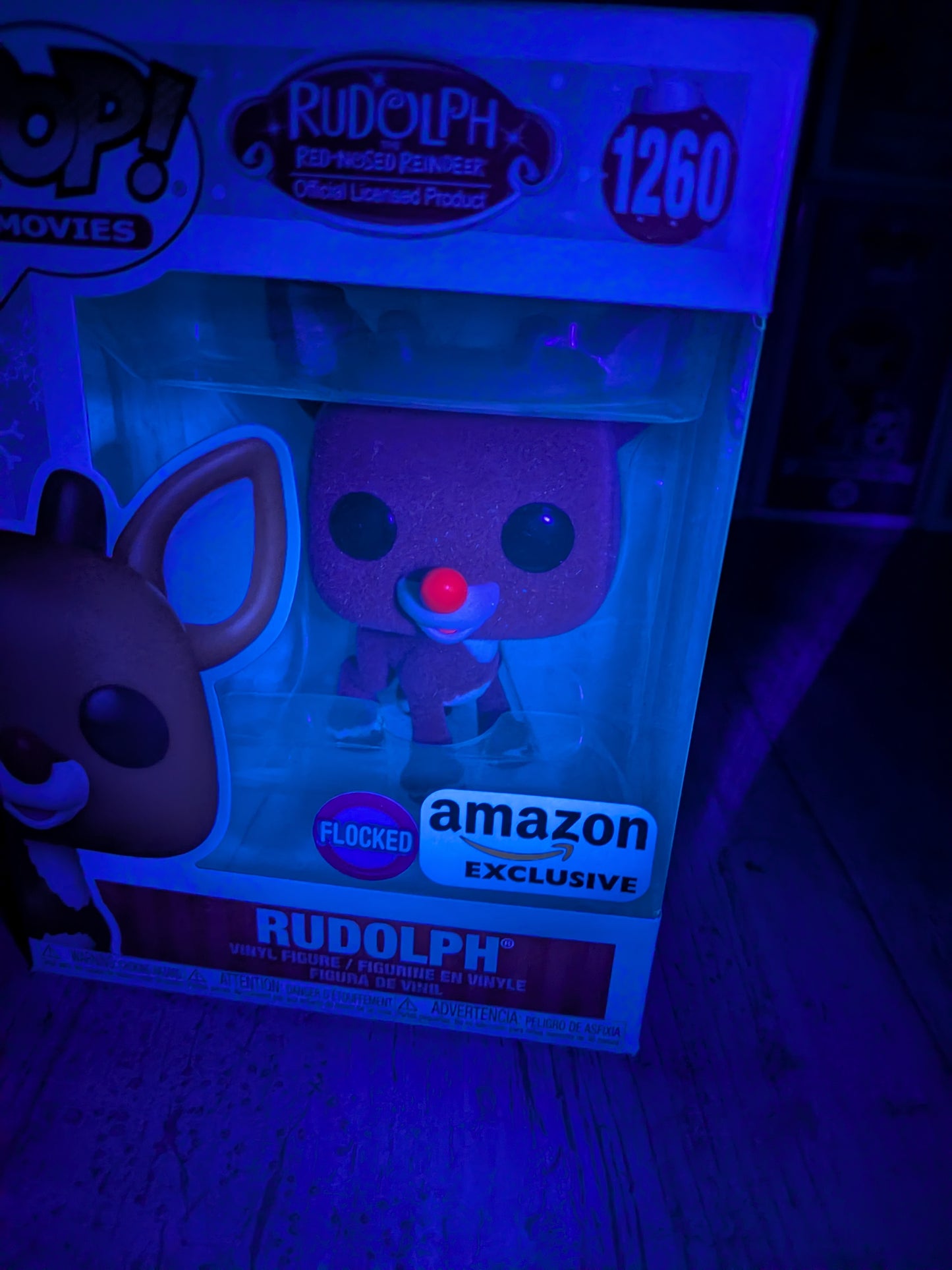 Funko Pop Rudolph the Red-Nosed Reindeer #1260 - Rudolph (AE/Beflockt)