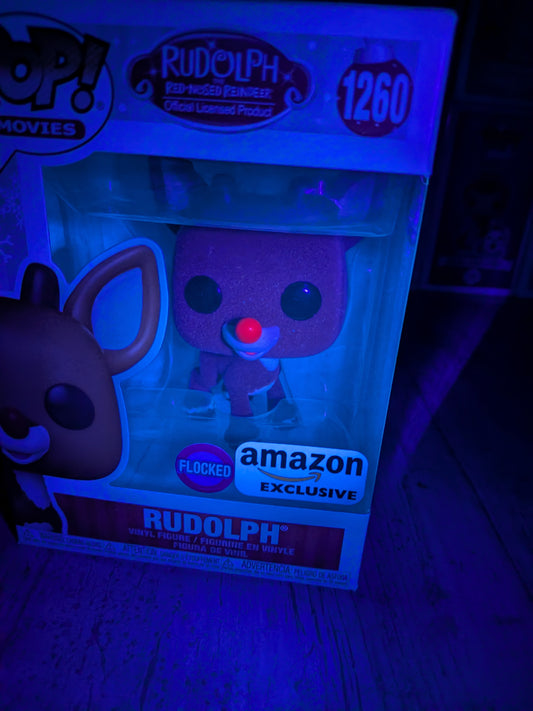 Funko pop Rudolph the Red Nosed Reindeer #1260 - Rudolph (AE/Flocked)