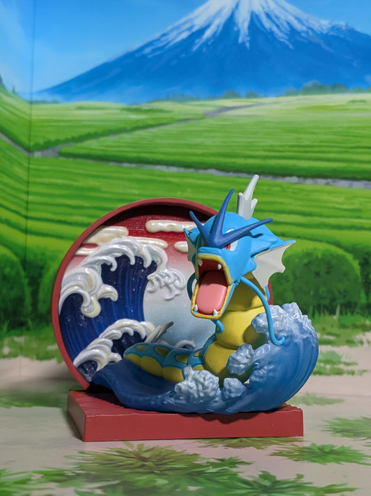 Re-Ment Pokémon - Léviator / Gyarados - Japanese Style Window