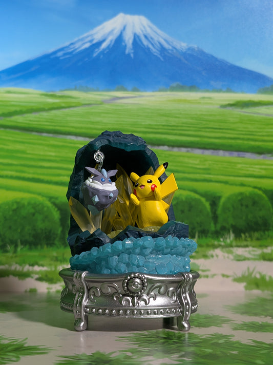 Re-Ment Pokémon - Pikachu & Strassie / Carbink - Gemstone Shining Miracle