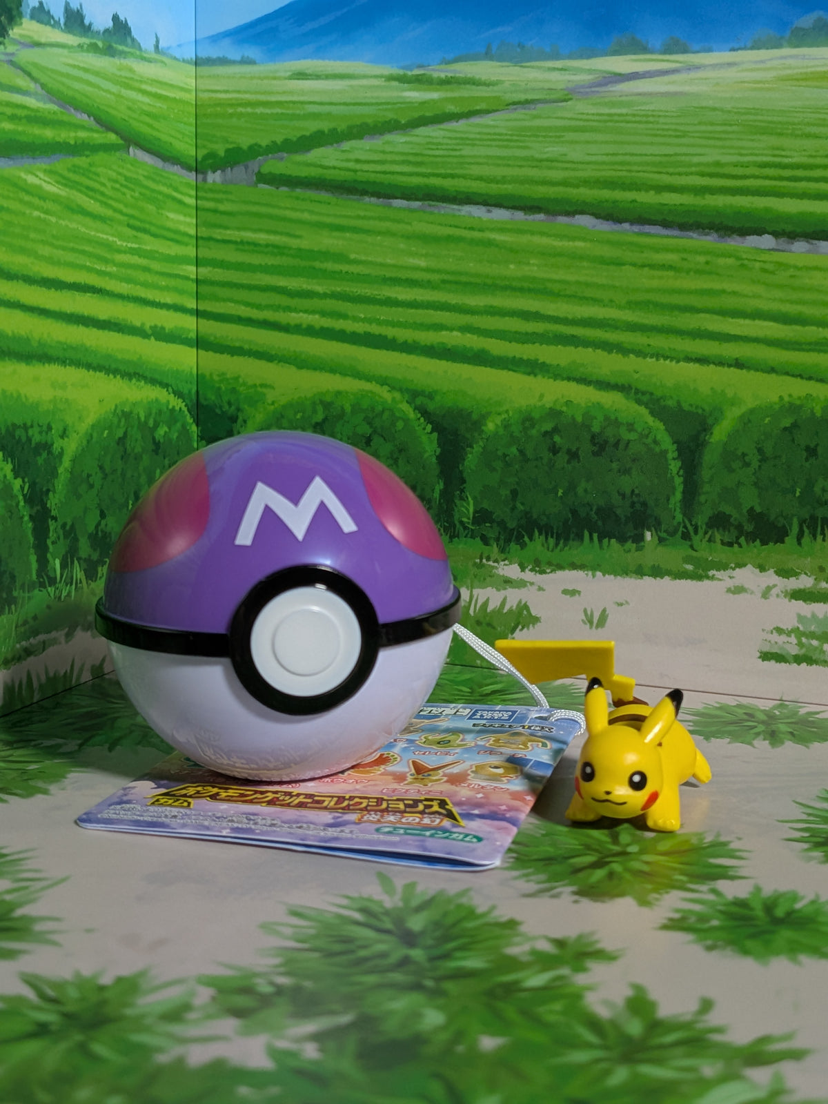 Shokugan: Pokémon Get & Gum - Blazing Sky Illusion - Pikachu & Master Ball (Environ 3 cm)