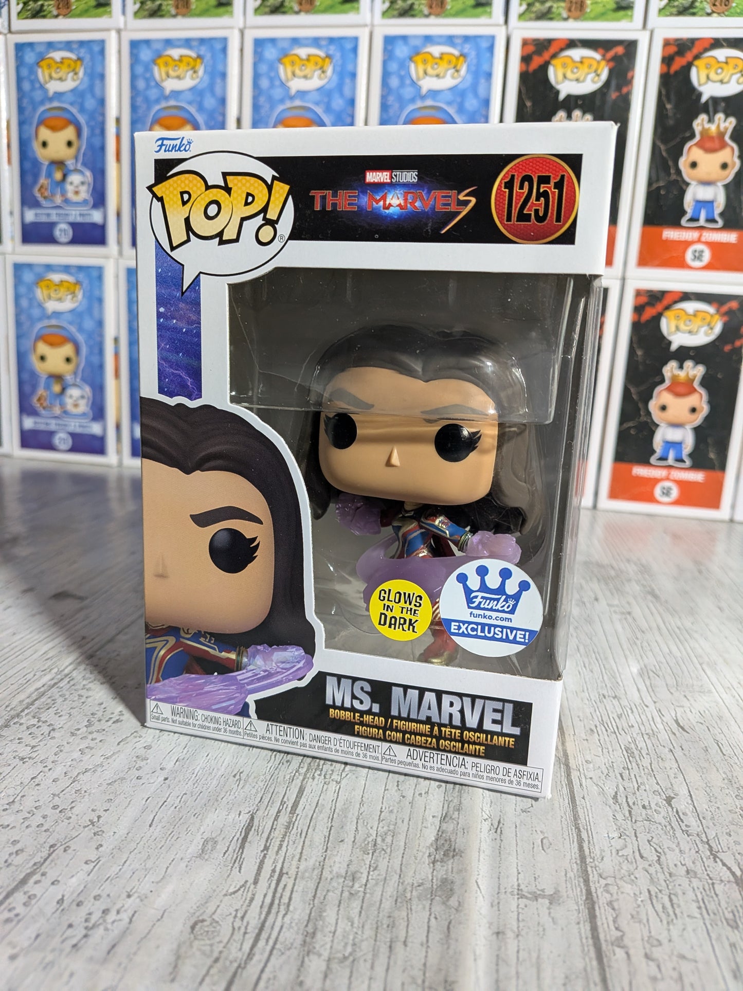 Funko Pop Marvel Studios The Marvels #1251 - Ms. Marvel (Leuchtend)