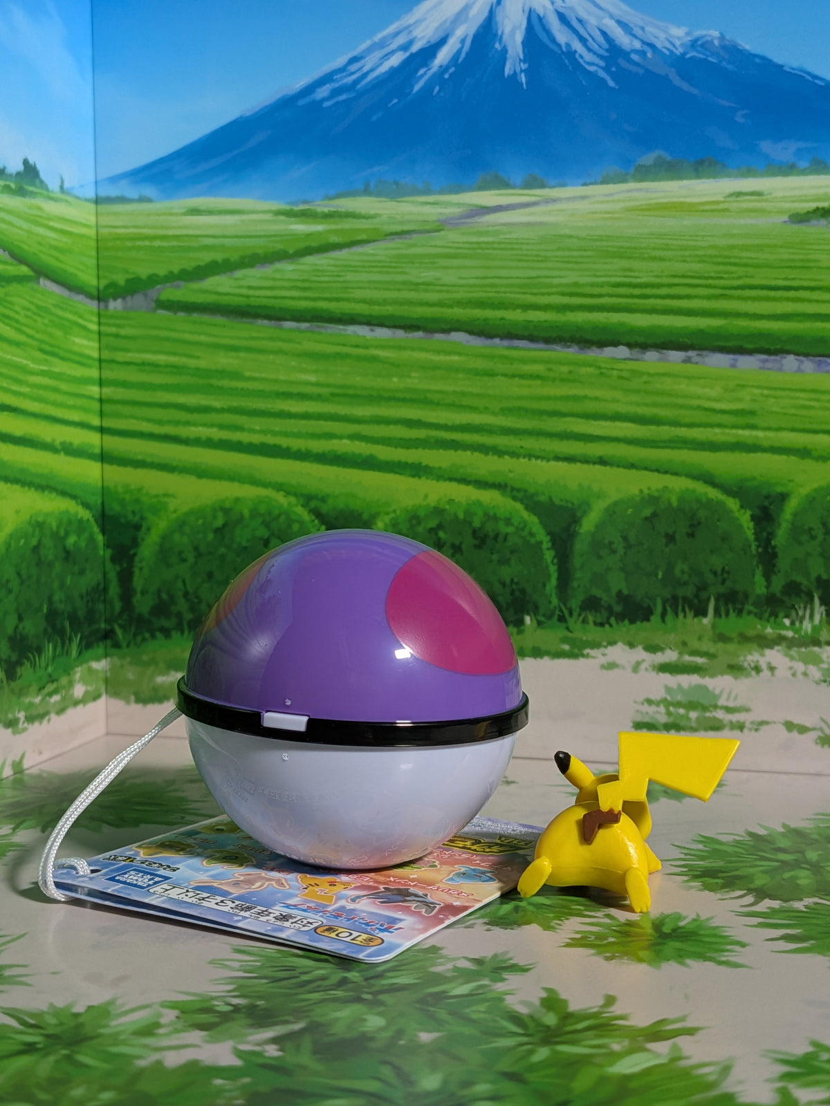 Shokugan: Pokémon Get & Gum - Blazing Sky Illusion - Pikachu & Master Ball (Environ 3 cm)