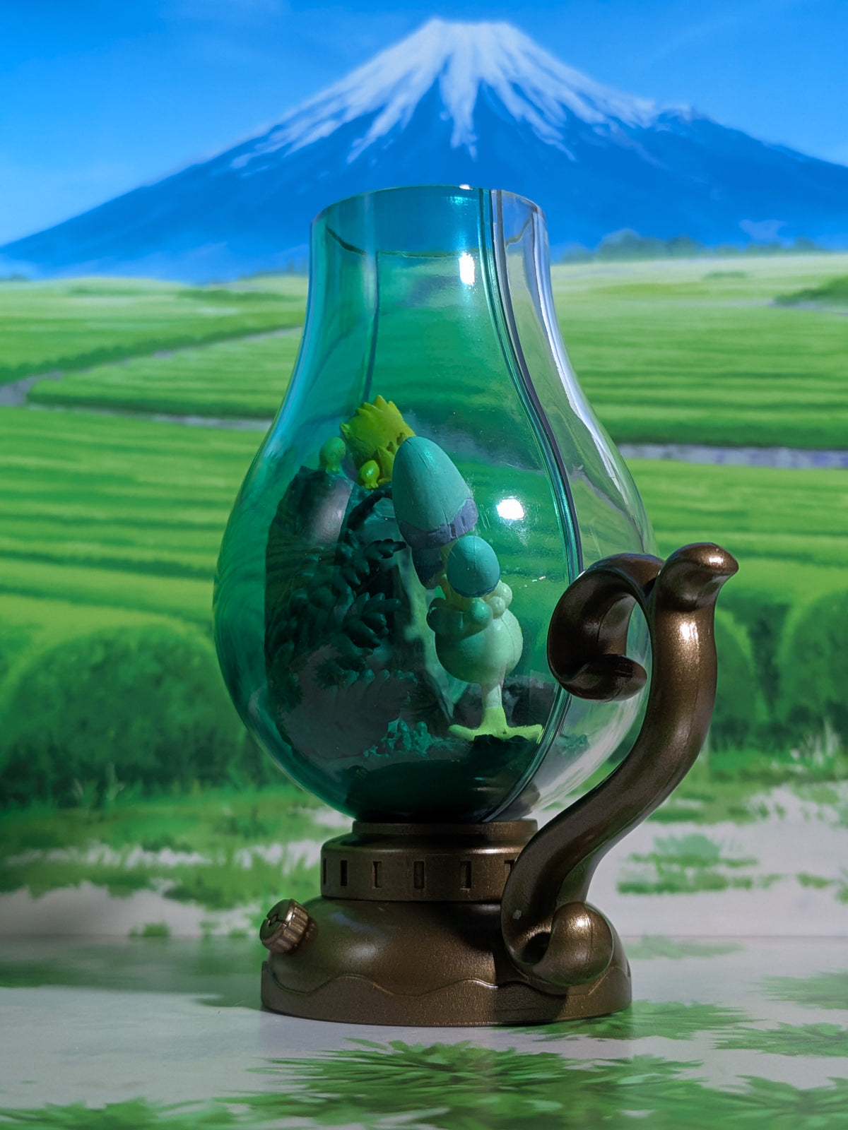 Re-Ment Pokémon Lantern Diorama - Spododo & Statitik / Morelull & Joltik (~10 cm)