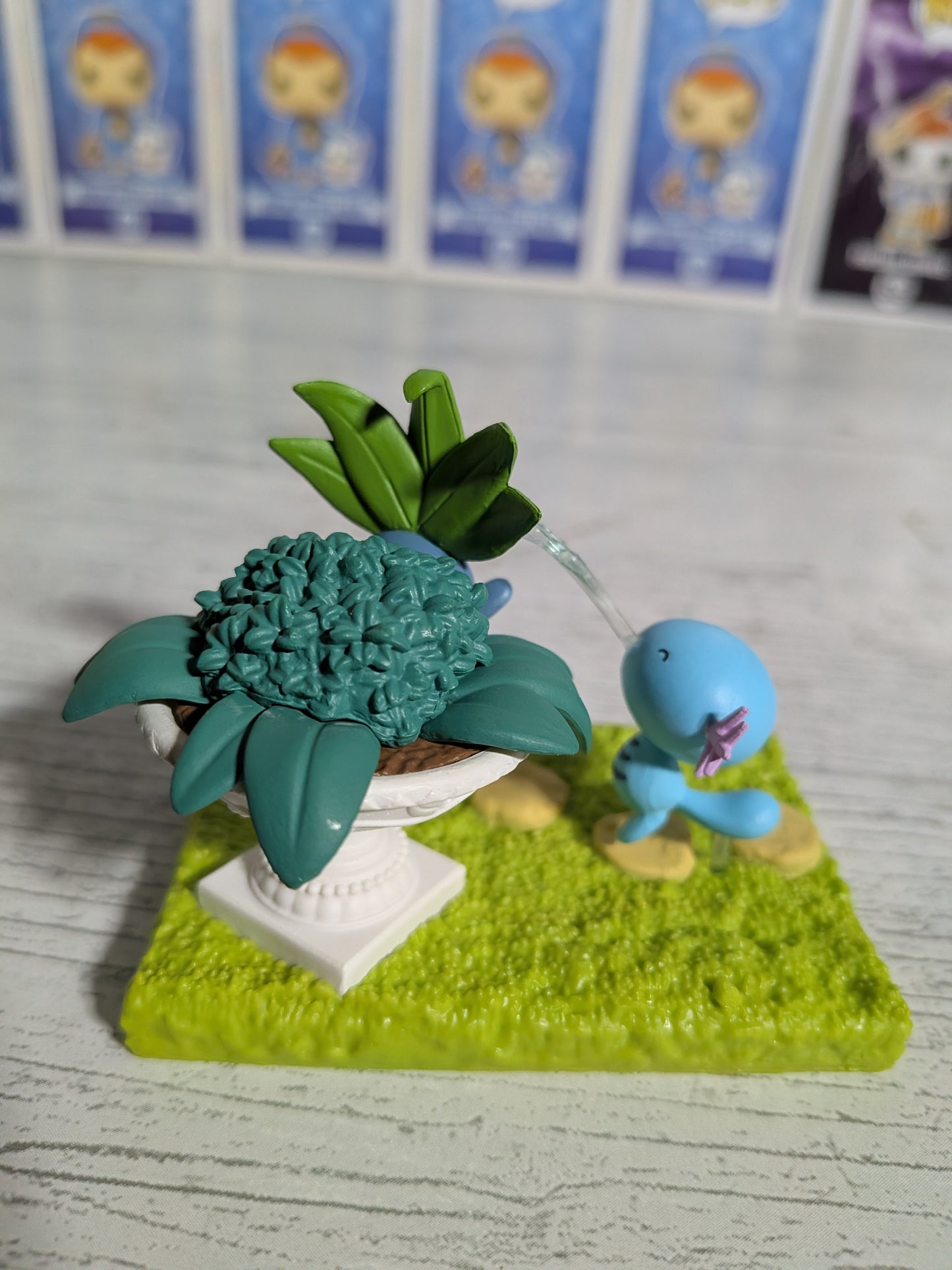 Re-Ment Pokémon - Axoloto / Wooper & Mystherbe / Oddish - Pokémon Garden