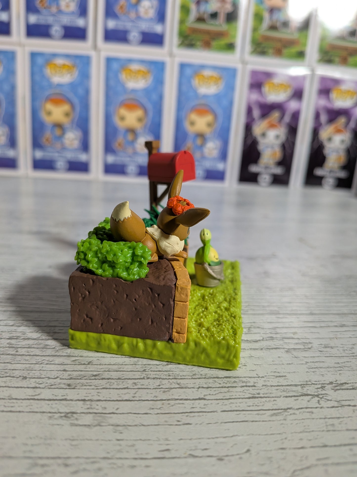 Re-Ment Pokémon - Évoli / Eevee & Rozbouton / Budew - Pokémon Garden