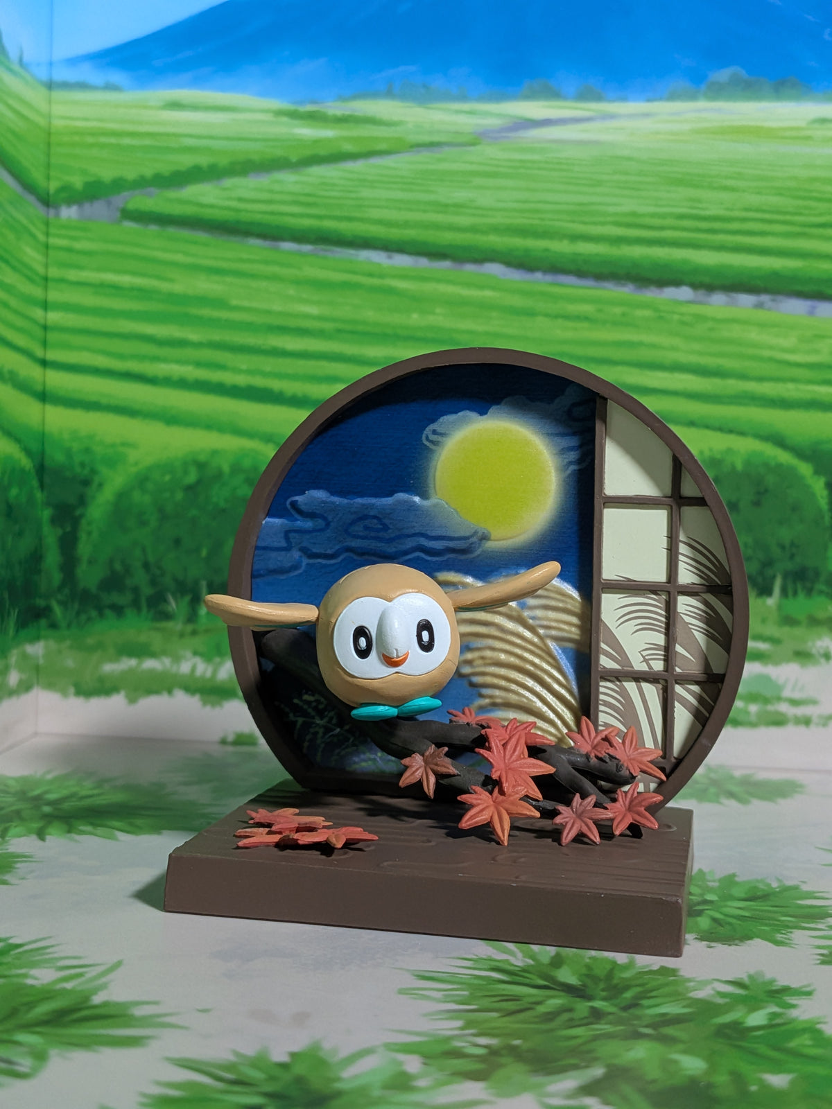 Re-Ment Pokémon - Brindibou / Rowlet - Japanese Style Window