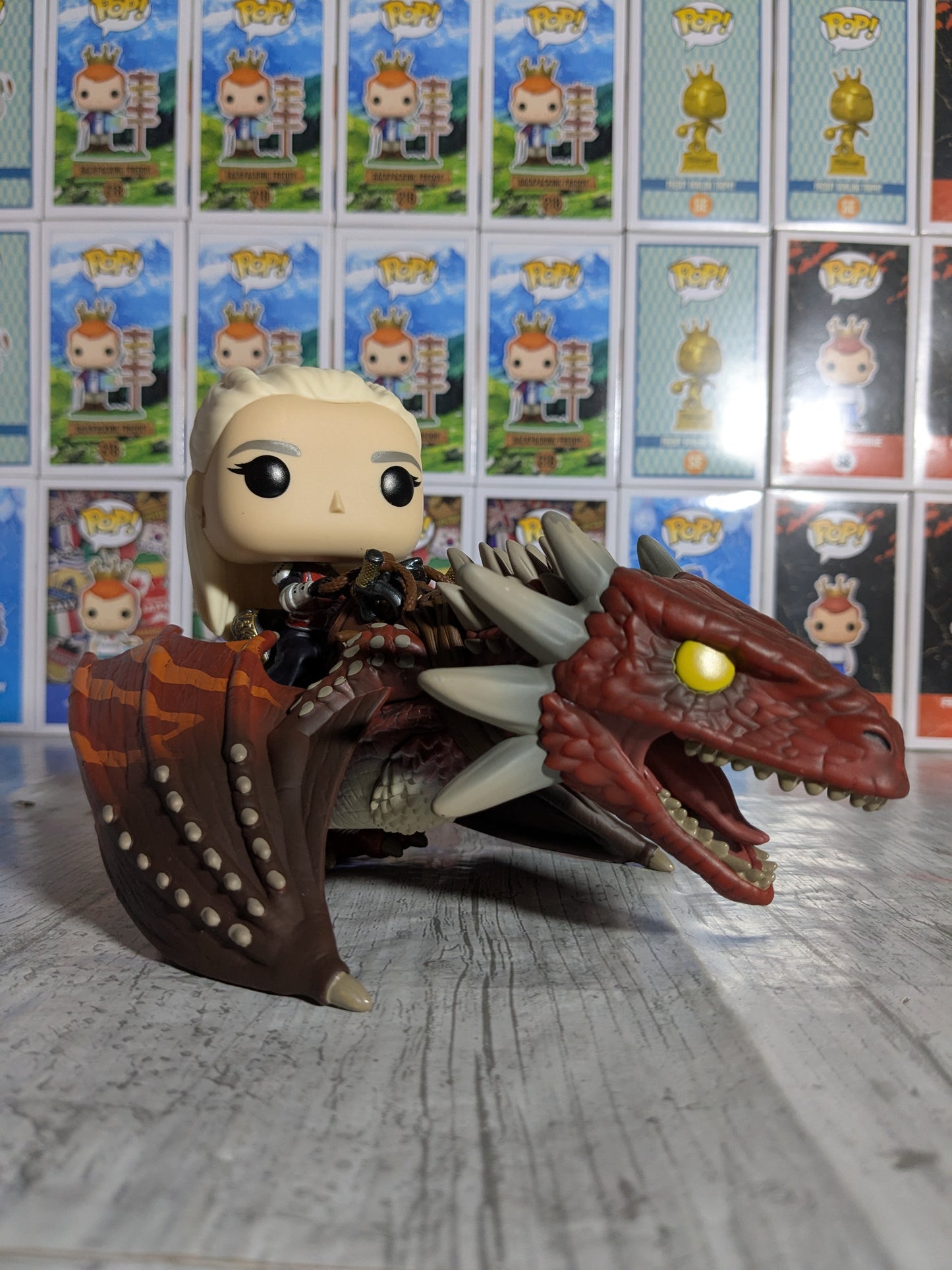 Funko pop House of the Dragon #124 - Rhaenys Targaryen with Meleys (Opened/Damaged Box)