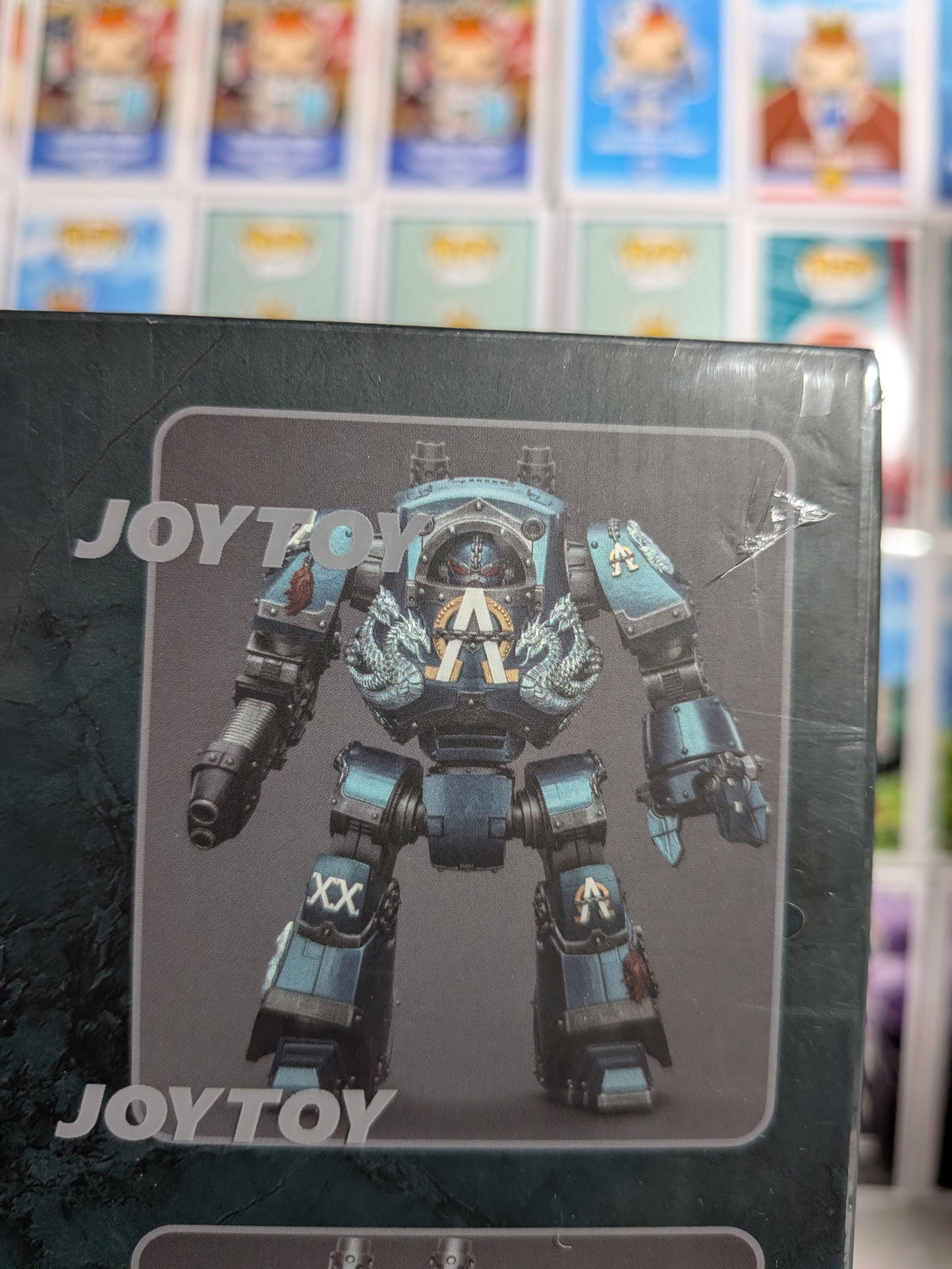 JoyToy Warhammer The Horus Heresy - Alpha Legion Contemptor Dreadnought mit Gravis-Plasmakanone (24cm)