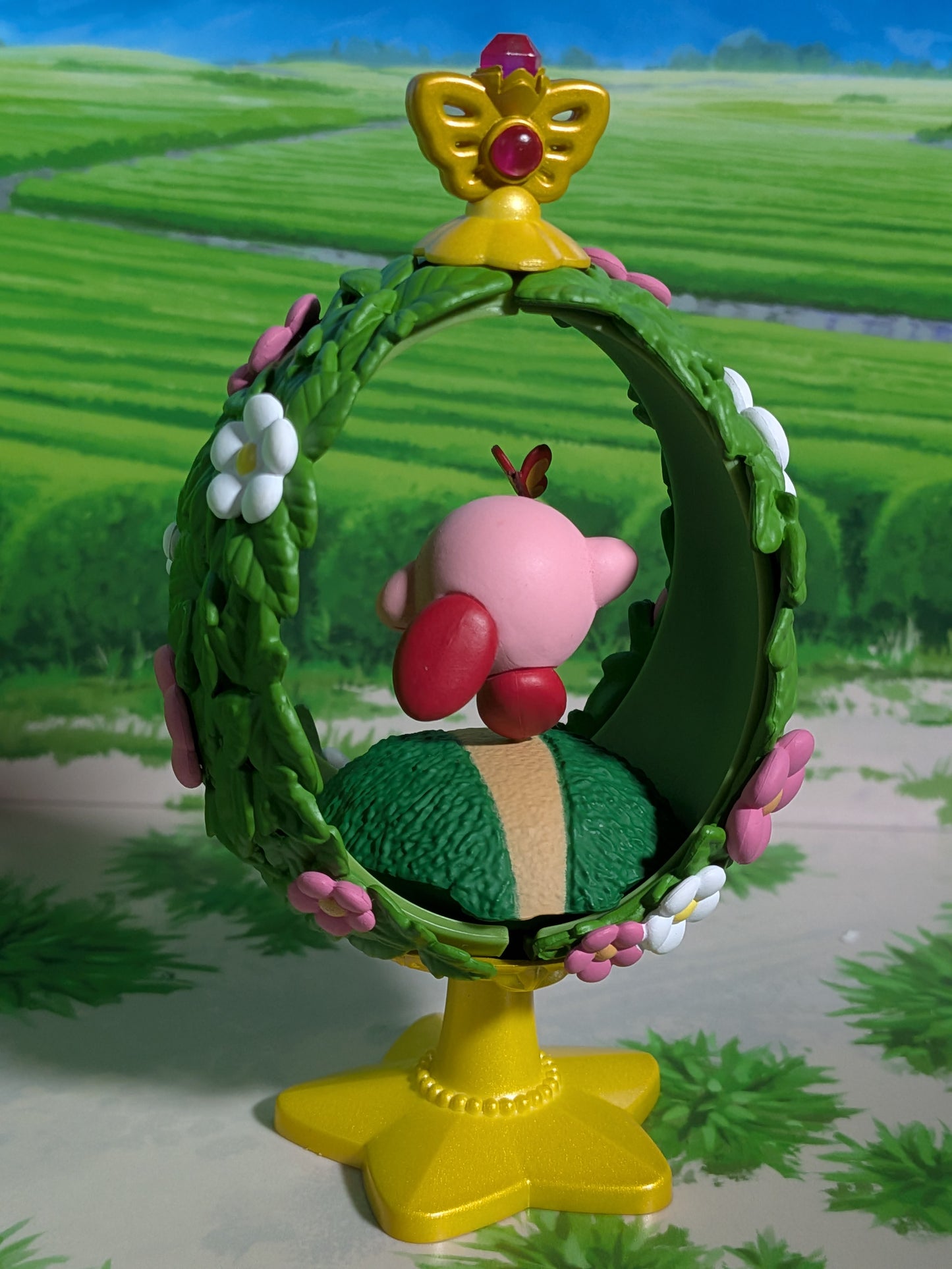 Re-Ment - Kirby OVALTIQUE COLLECTION - Kirby with Butterfly