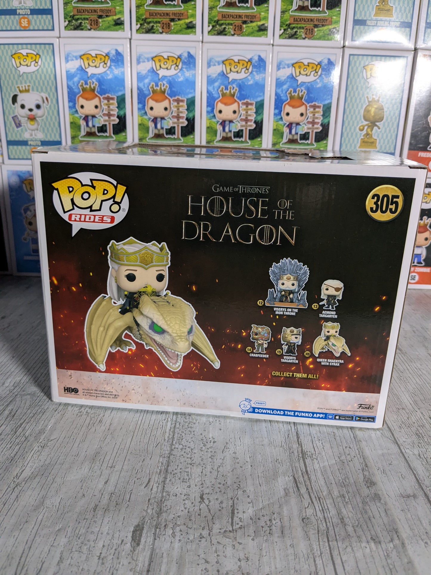 Funko pop House of the Dragon #305 - Queen Rhaenyra Targaryen with Syrax