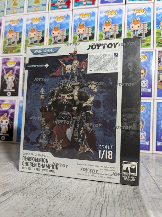 JoyToy Warhammer 40k - Chaos Space Marines Black Legion Chosen Champion with Bolter and power maul (20cm)