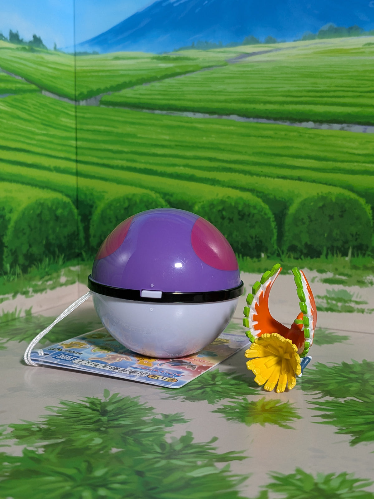 Shokugan: Pokémon Get & Gum - Blazing Sky Illusion - Ho-Oh & Master Ball (Environ 3 cm)