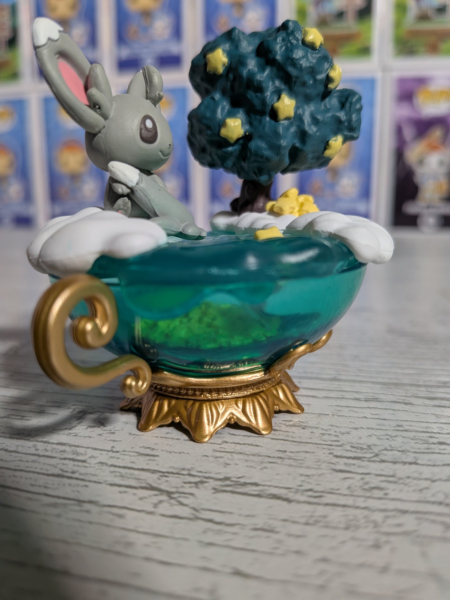 Re-Ment Pokémon - Chinchidou / Minccino - Starrium Dreaming Moonlit Night