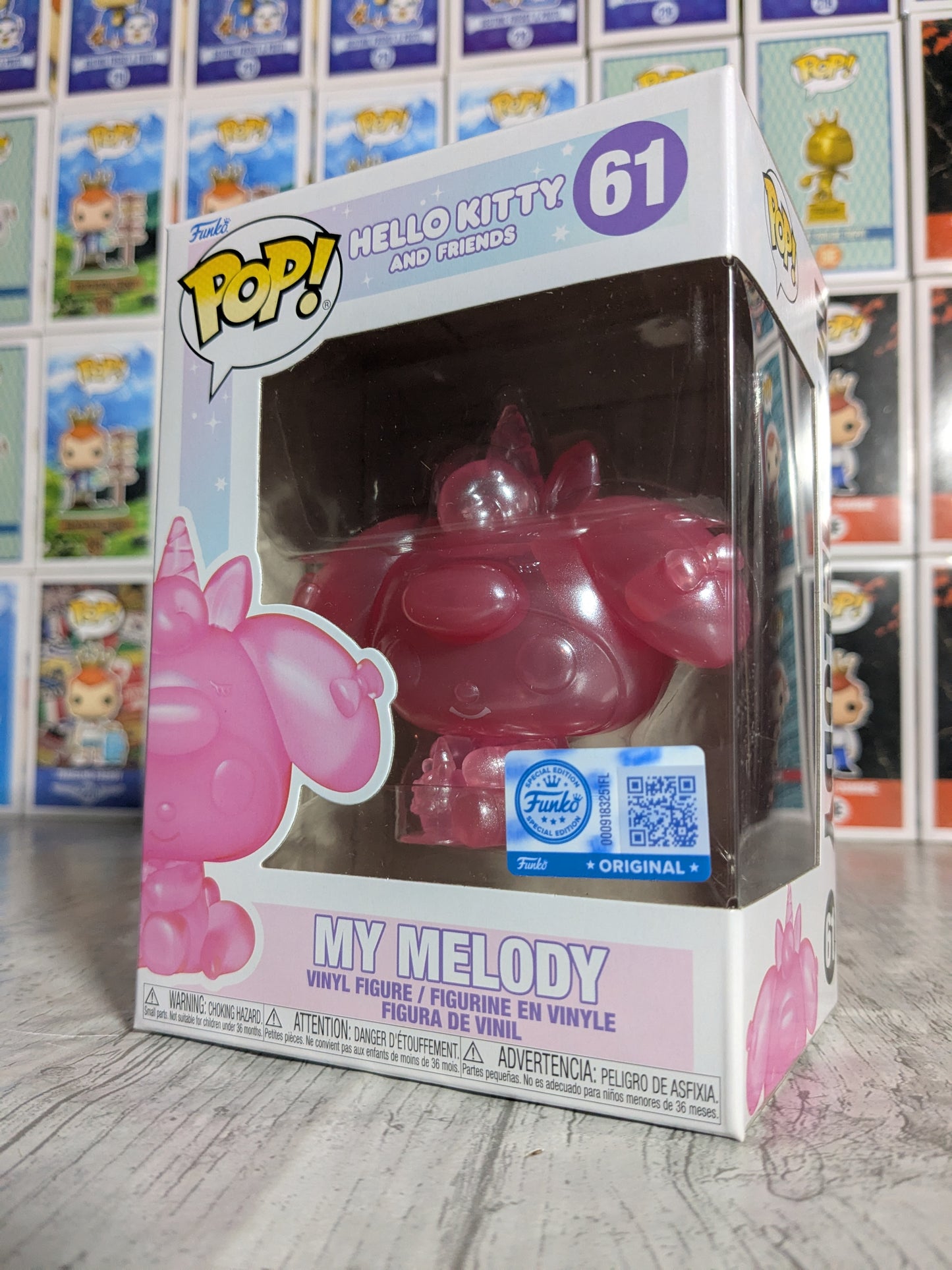 Funko pop Hello Kitty & Friends #61 - My Melody (Translucent Pink)