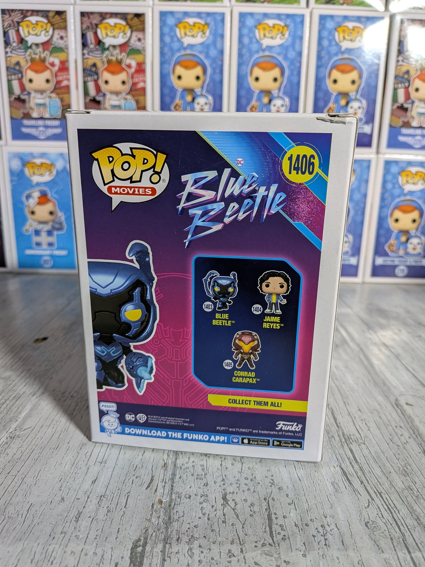 Funko Pop Heroes #1406 - Blue Beetle (Leuchtend)