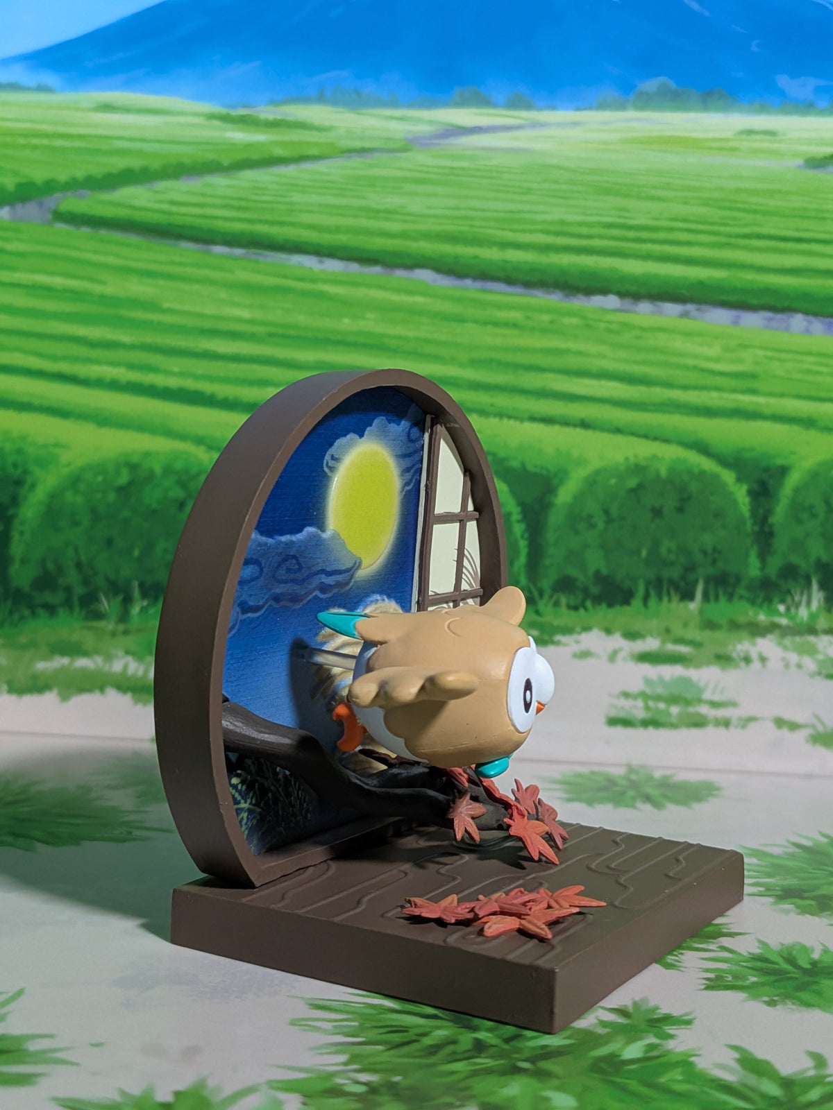 Re-Ment Pokémon - Brindibou / Rowlet - Japanese Style Window