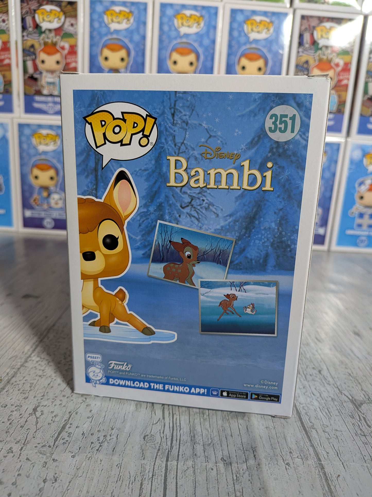 Funko Pop Disney #351 - Bambi (Funko x Loungefly/3000 Stück/Beflockt/Beschädigte Box)