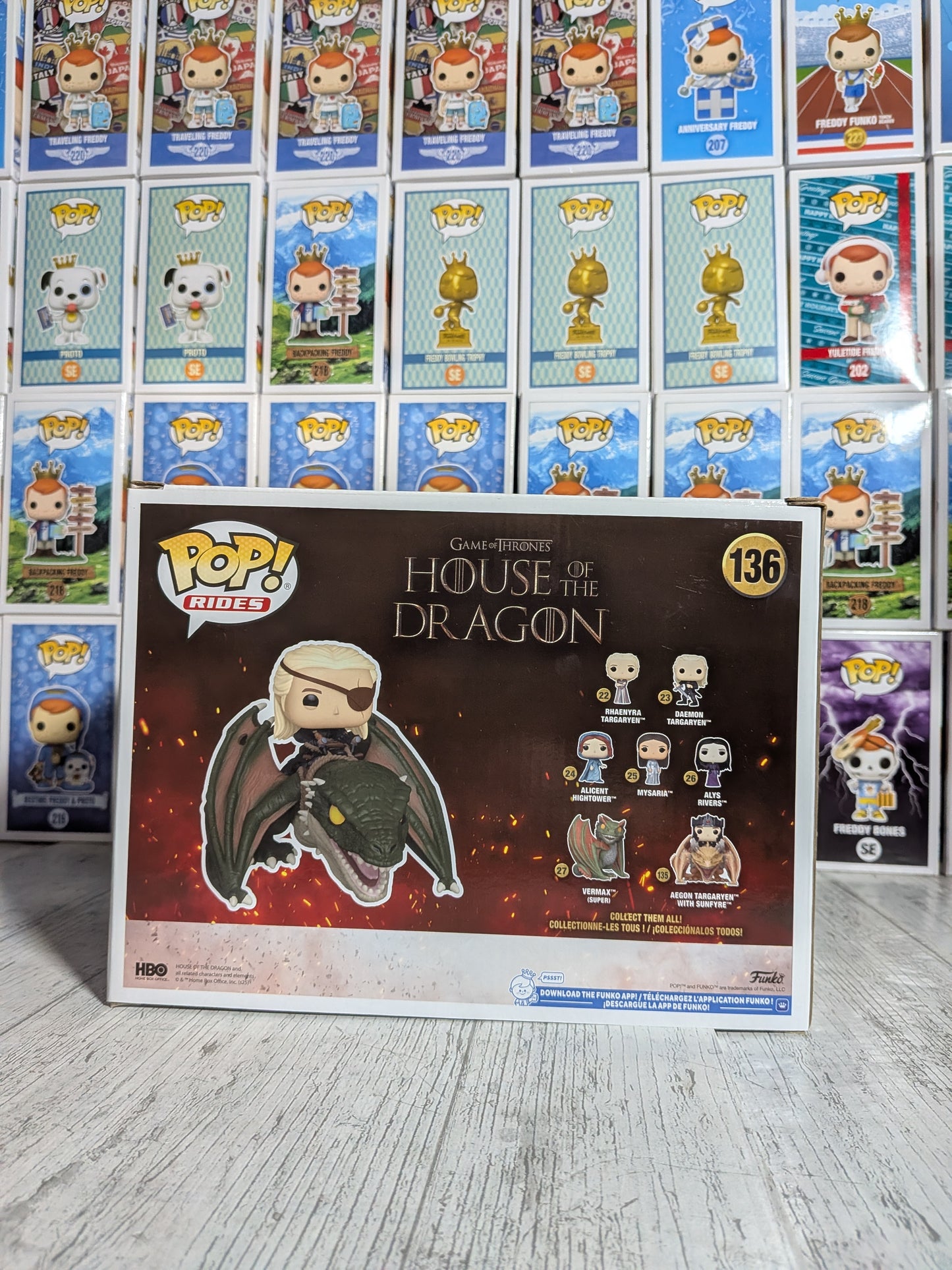 Funko Pop Rides Television #136 - Aemond Targaryen with Vhagar