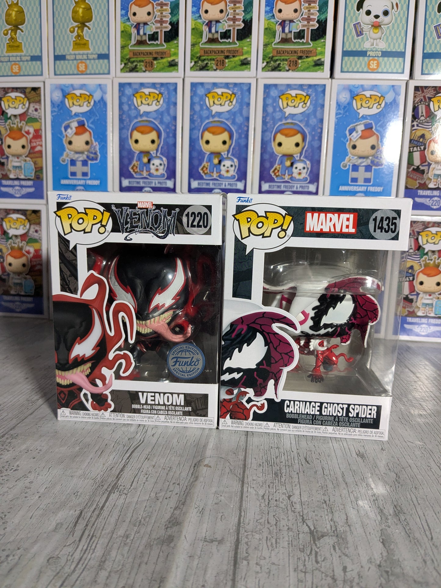 Funko pop Marvel Comics - Venom & Carnage Ghost Spider (Bundle)
