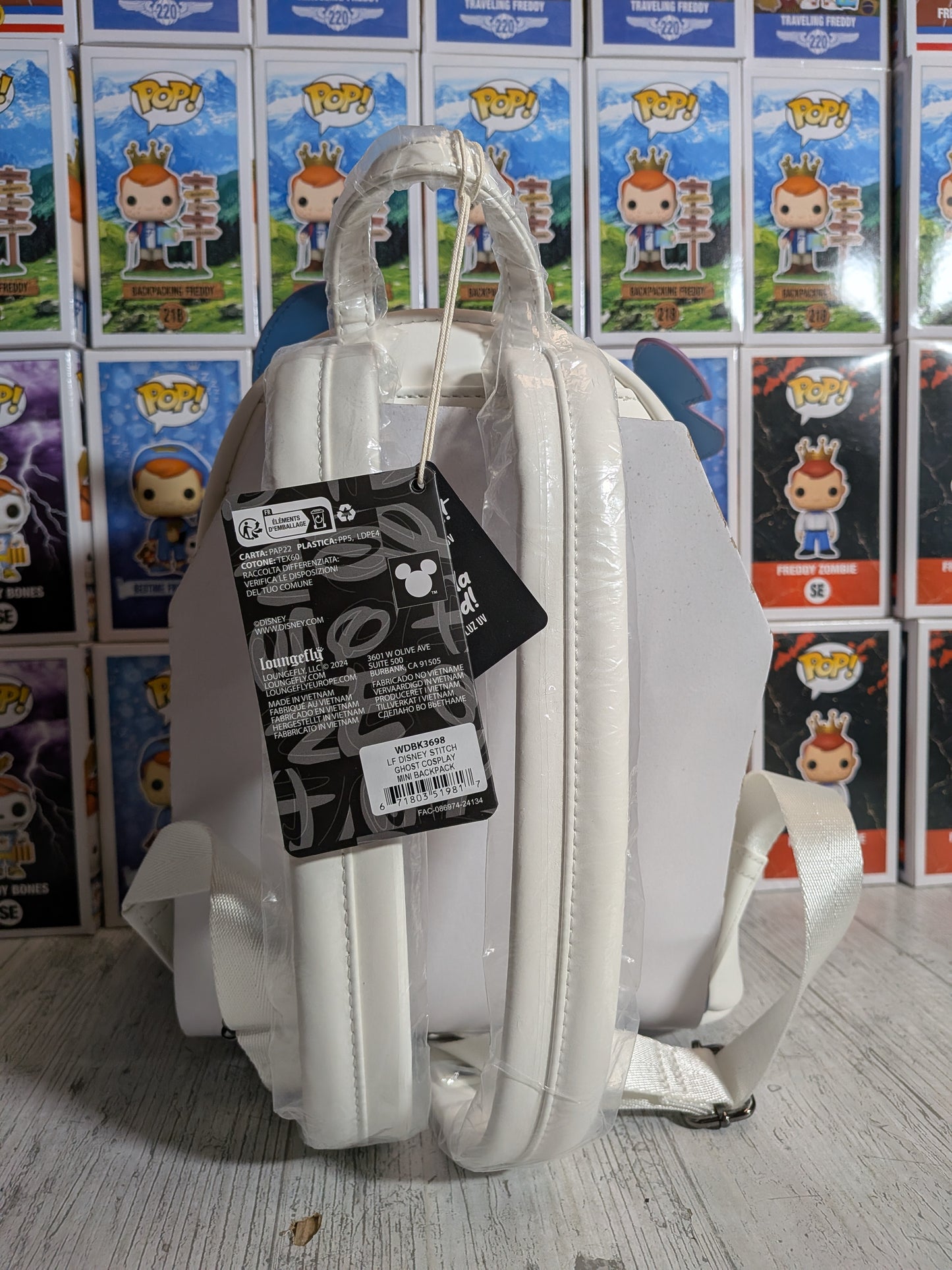 Loungefly Disney - Stitch Geisterkostüm Figur Leuchtender Mini-Rucksack 👻