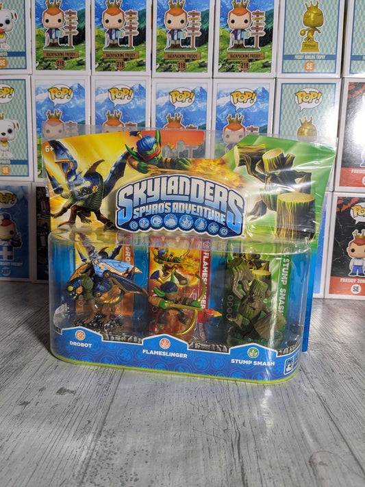 Skylanders : Drobot / Flameslinger / Stump Smash