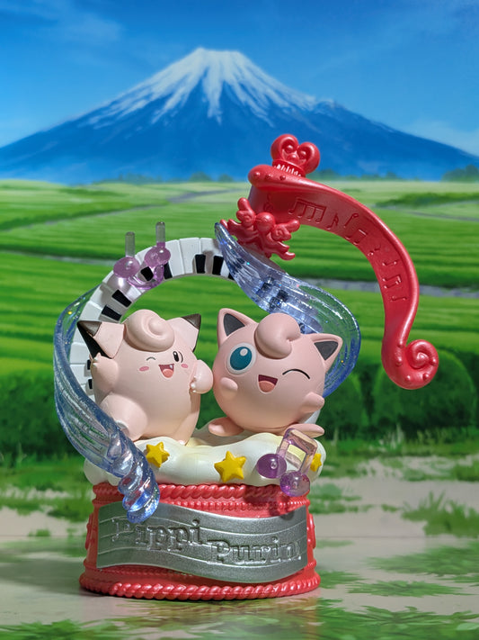 Re-Ment Pokémon Pop Melody Collection - Mélofée & Rondoudou / Clefairy & Jigglypuff (~10 cm)