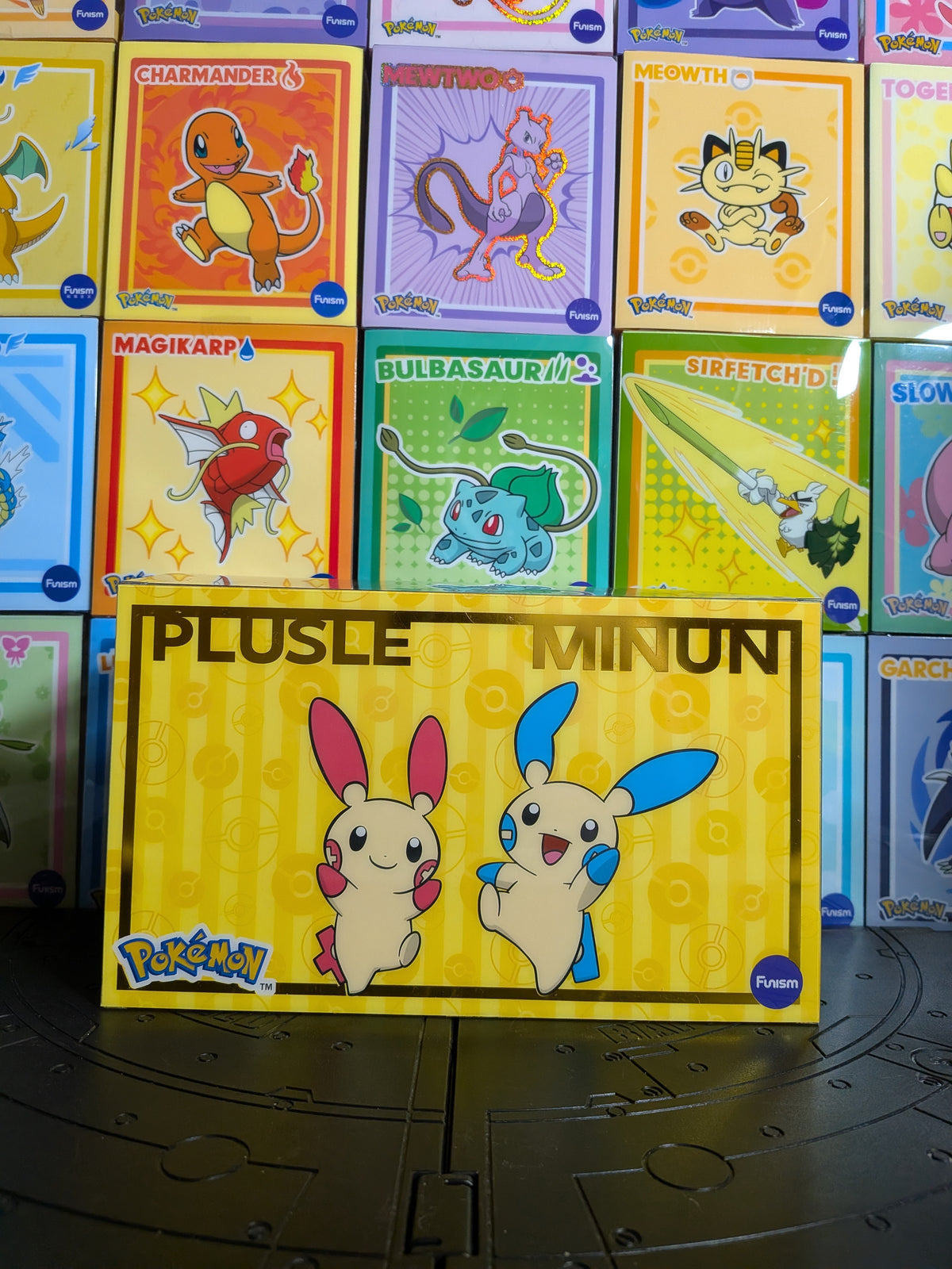 Funism - Pokémon Prime Figure - Posipi & Négapi / Plusle & Minun (~12cm)