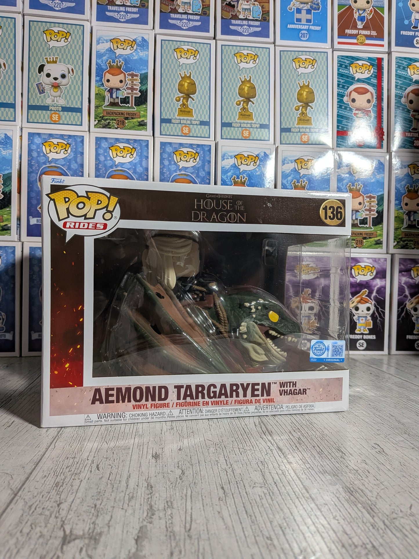 Funko Pop Rides Television #136 - Aemond Targaryen with Vhagar